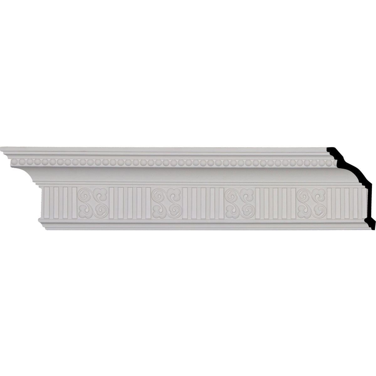 Ekena Millwork MLD05X03X05ED-CASE-8 Edwards 5-3/8-in x 7-ft 10-1/2-in Primed Urethane Crown Moulding 8 -Pack