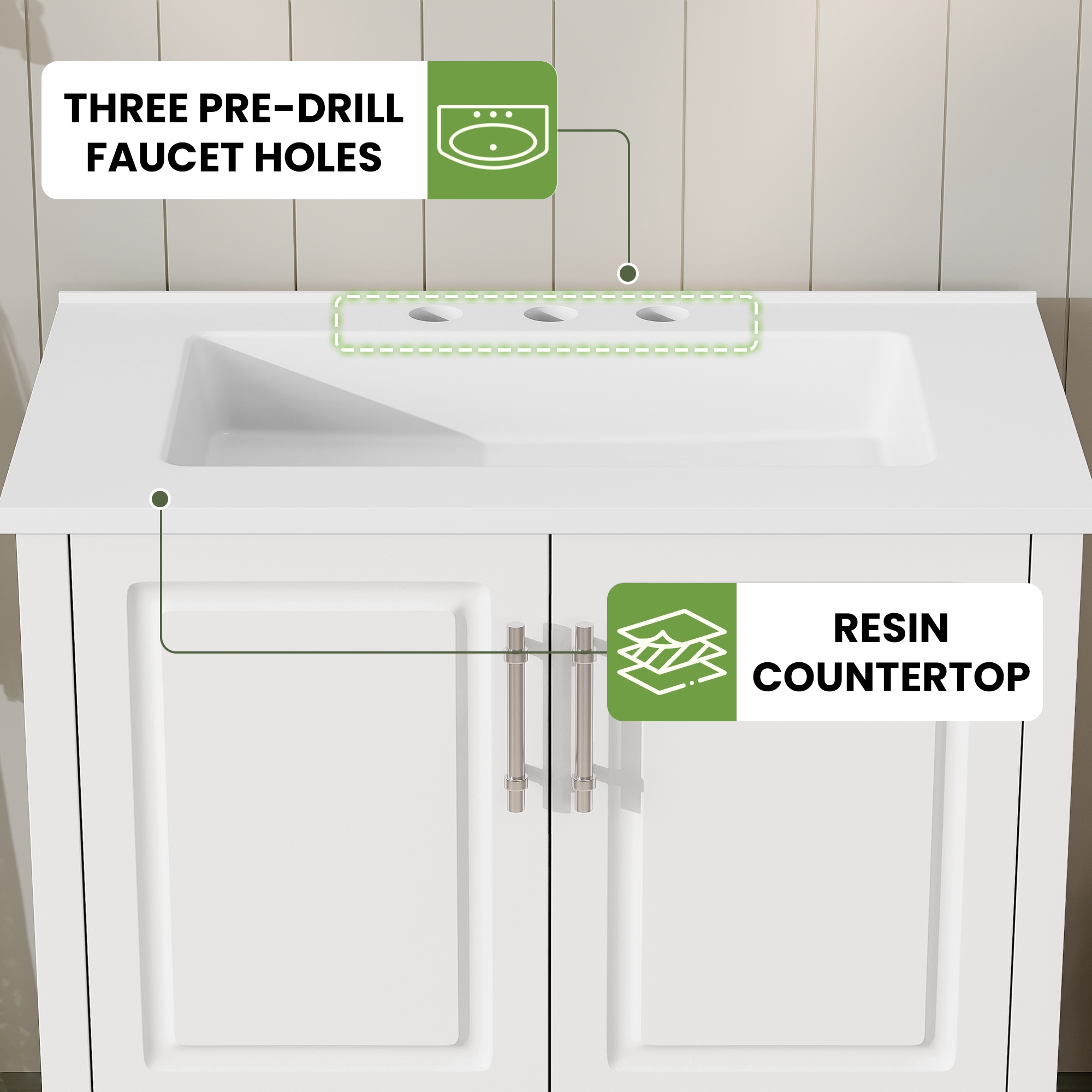 JEAREY LS-LR54-WT Bath-Vanity-Combo - View #5