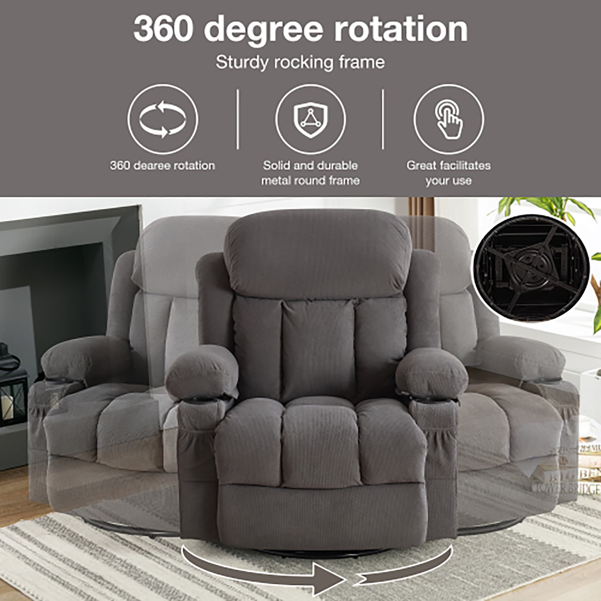 Sumyeg OR-WF189601AAD recliners - View #4