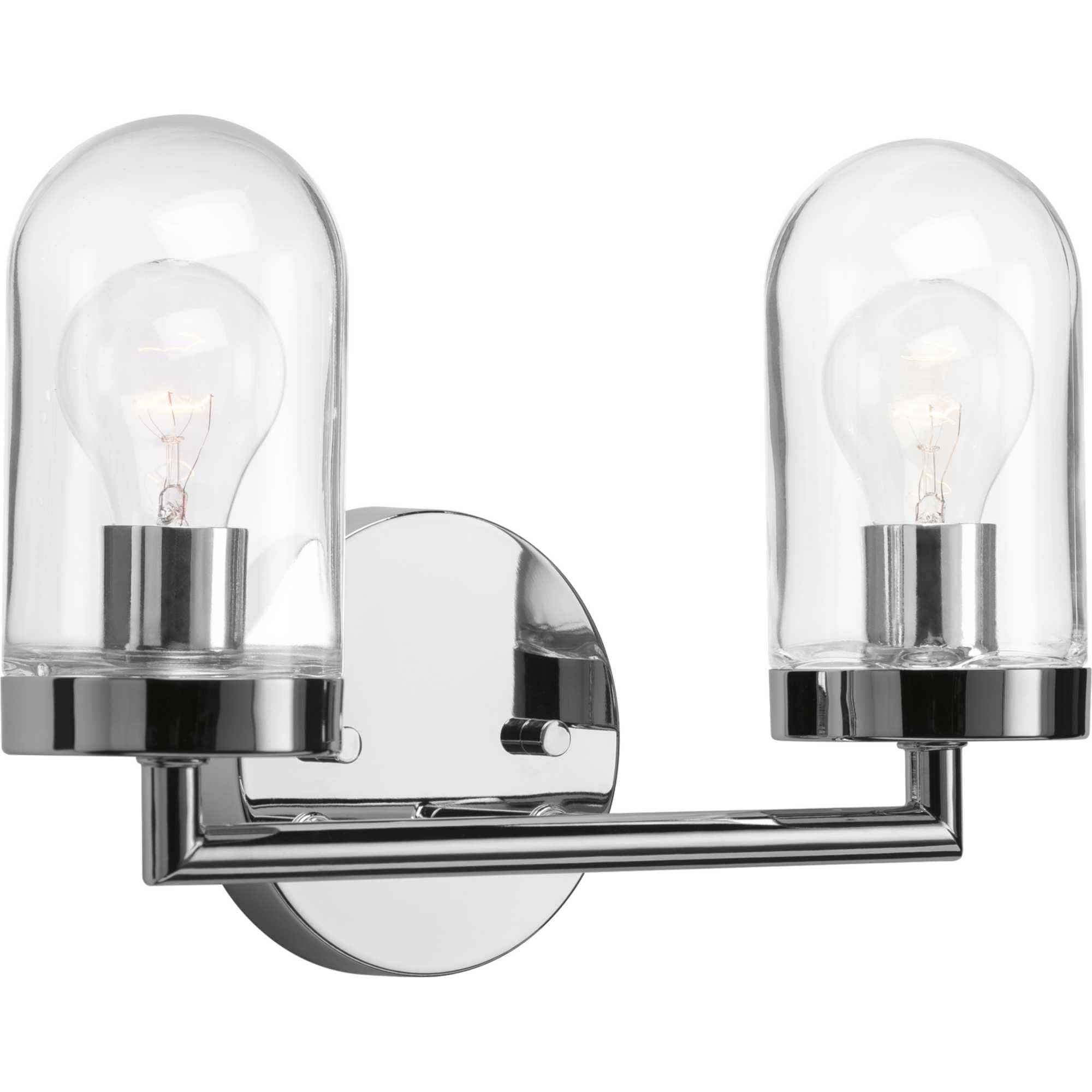 Progress Lighting P300175-015 Signal 13.5-in 2 -Light Polished Chrome Coastal Vanity light