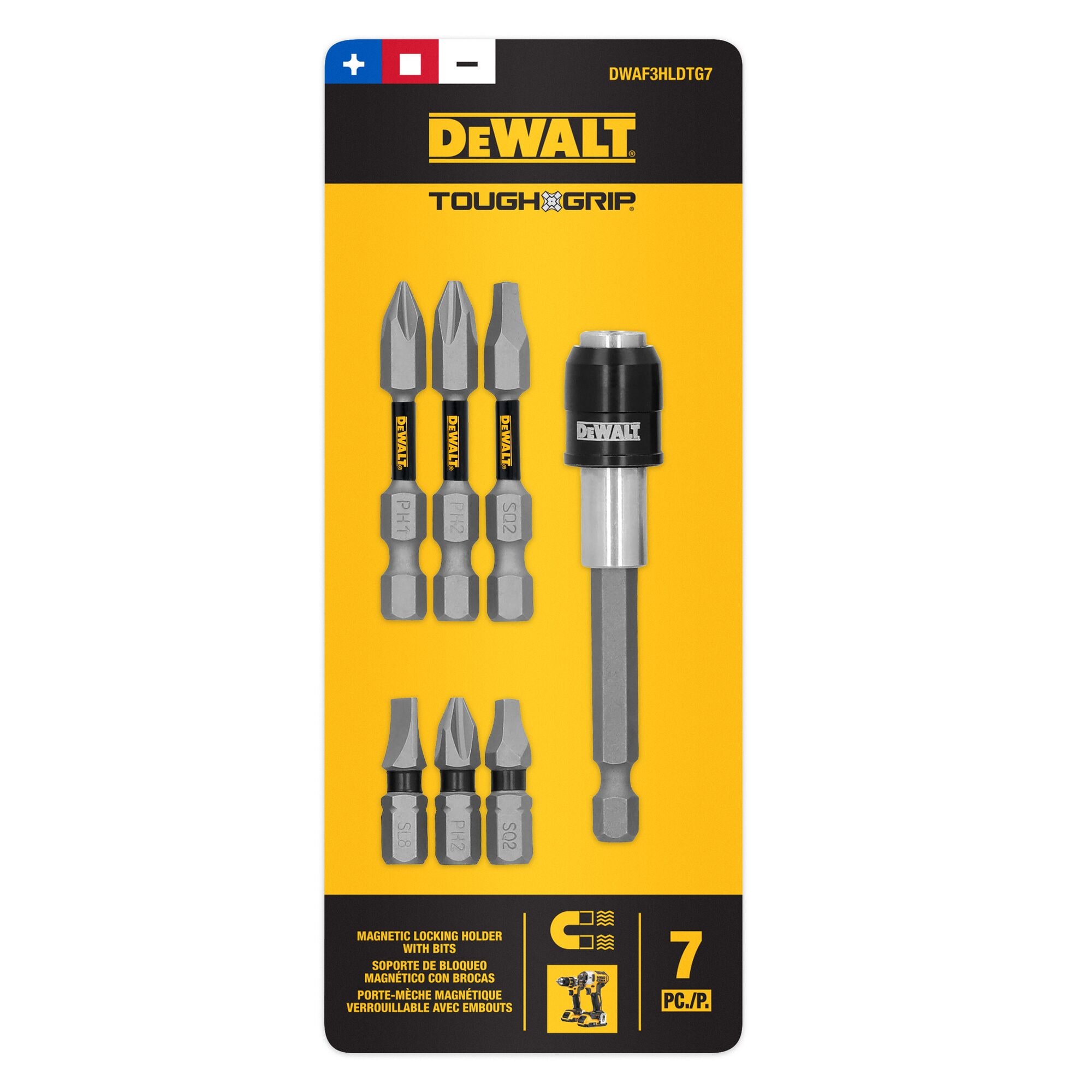 DEWALT 7-Pack Magnetic Screwdriving Bit Holder Set DWAF3HLDTG7 at Lowes.com