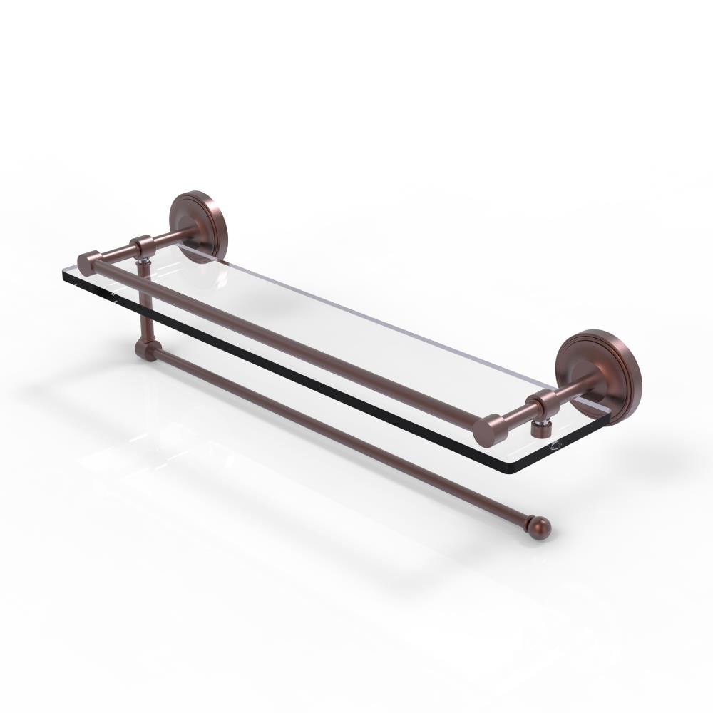 Allied Brass PRBP-1PT/22-GAL-CA Prestige Regal Antique Copper Wall mount Bathroom Shelf ( 22-in x 5-in x 5-in )