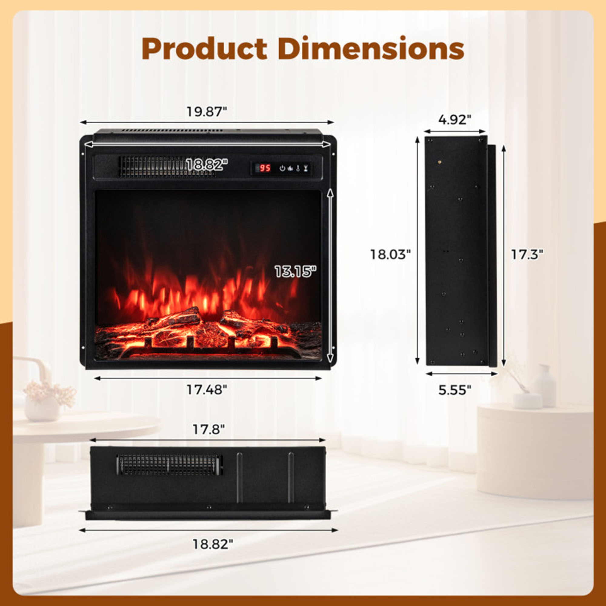 Clihome CL-FP11034US Electric-Fireplaces - View #10