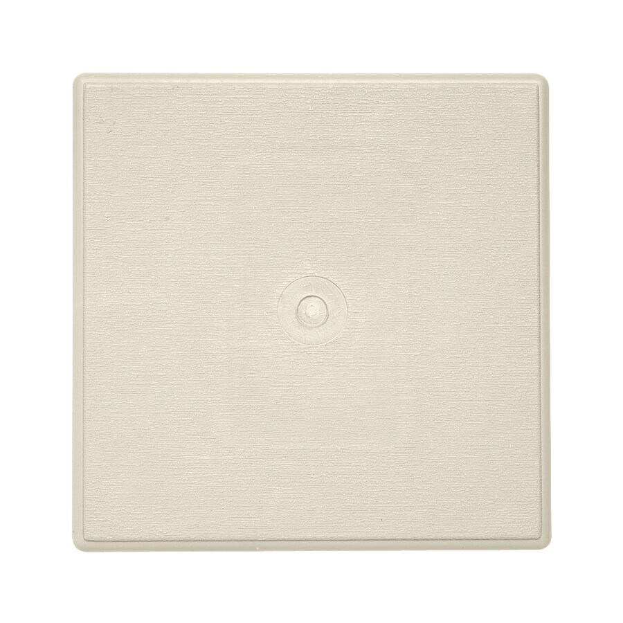 Ply Gem 254030 6.625-in x 6.625-in Cream Vinyl Universal Mounting Block
