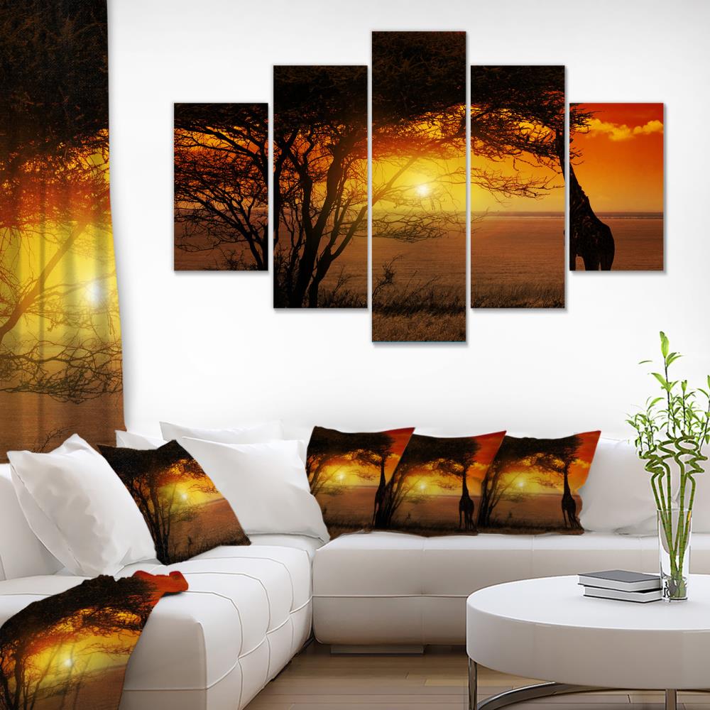 Designart 32-in H x 60-in W Landscape Print on Canvas in the Wall Art ...