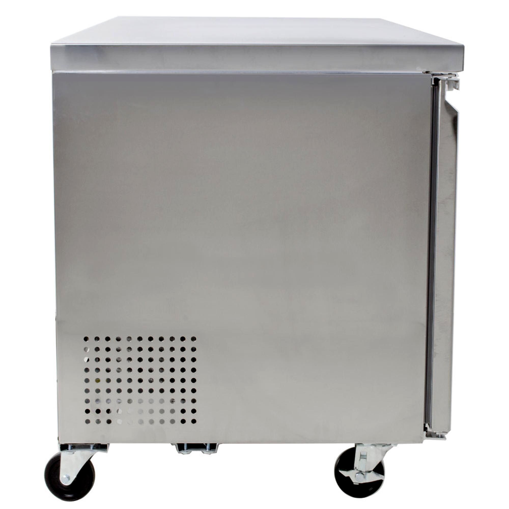 MXCF60UHC Undercounter Freezer, Double Door, Silver