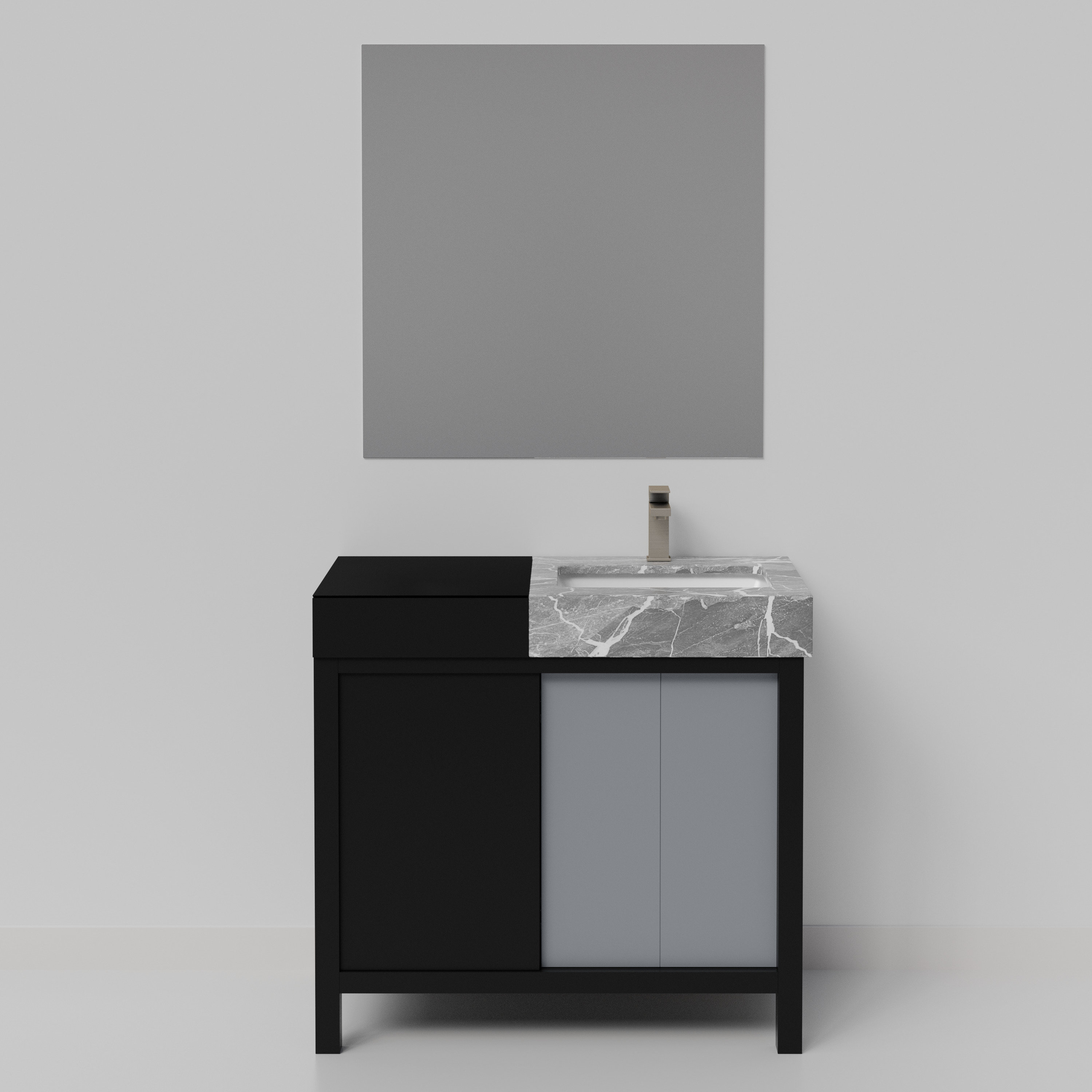 Lexora LZ342236SLISM30FBG Bath-Vanity-Combo - View #6