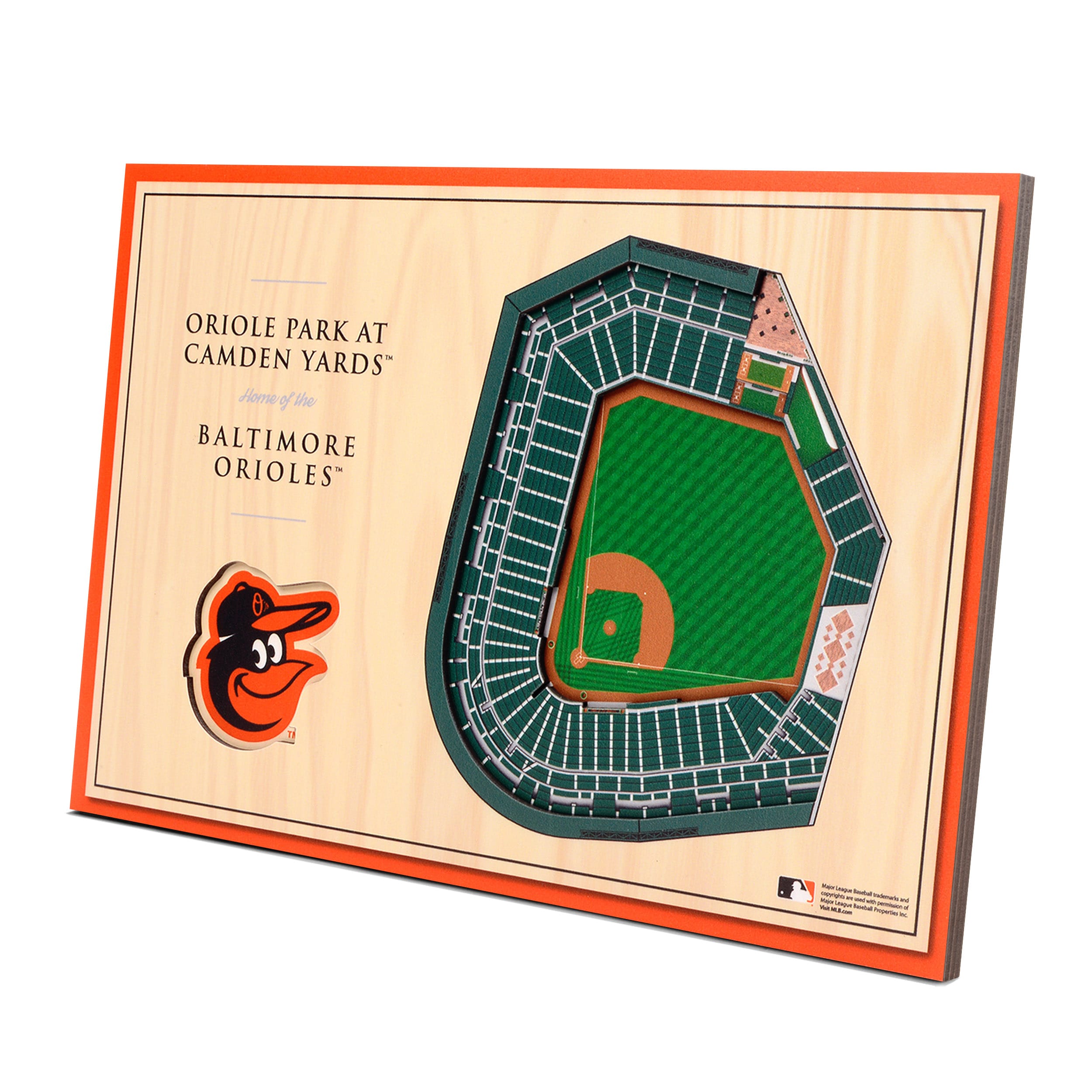 Baltimore Orioles Orioles Park at Camden Yards 3D Wood Stadium