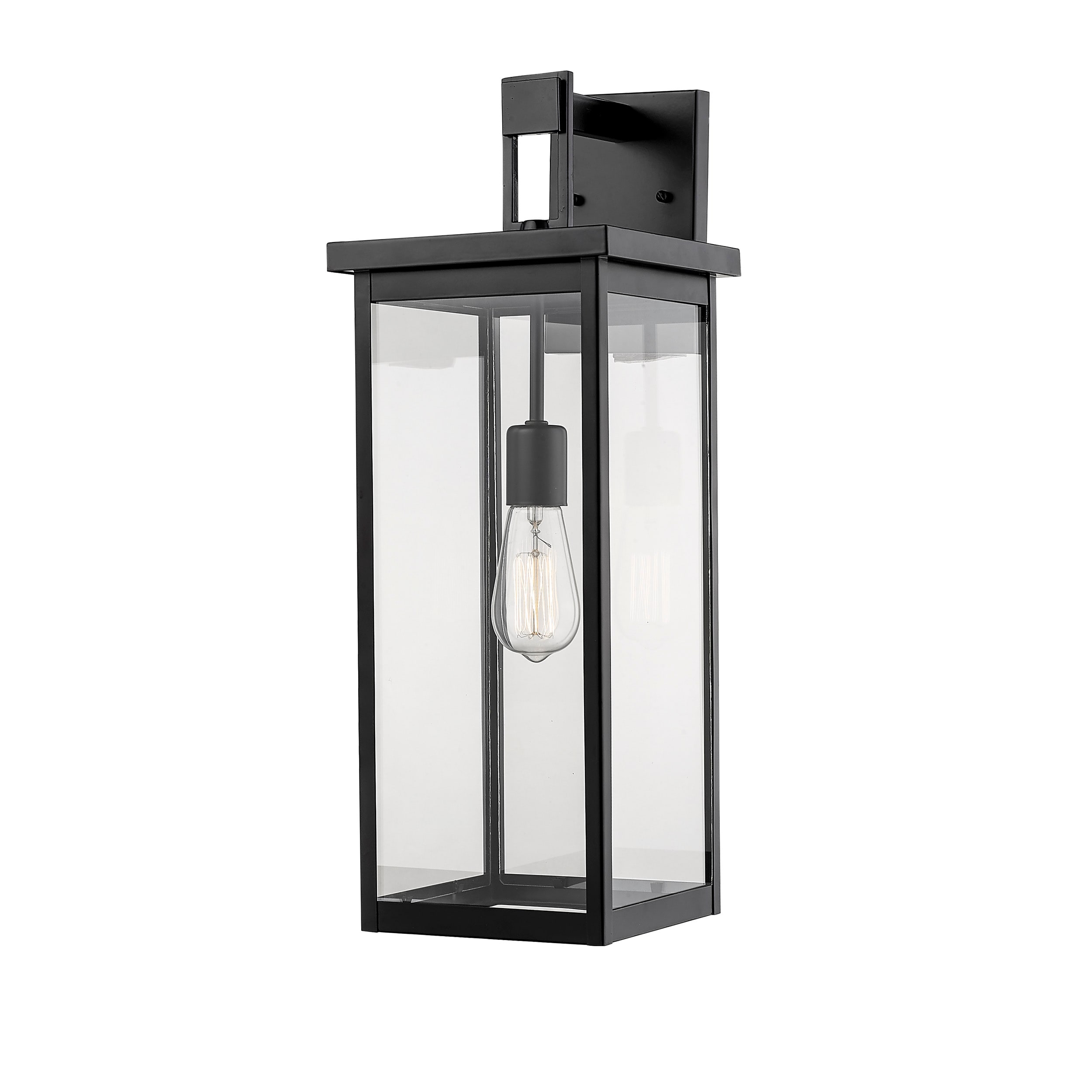 Millennium Lighting 2602-PBK Barkeley 1 -Light 22-in H Matte Black Hardwired Dark Sky Outdoor Wall Light