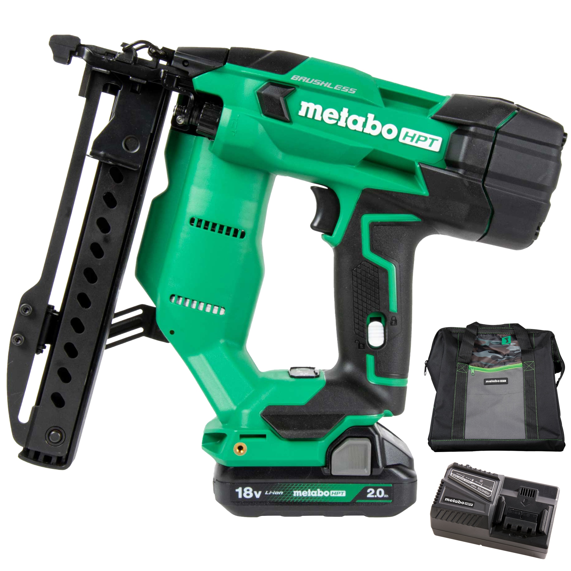 Metabo HPT MultiVolt 18-Gauge 1/4-in Narrow Crown Finish Pneumatic Stapler N1804DAM Sansujyuku sansujyuku.com