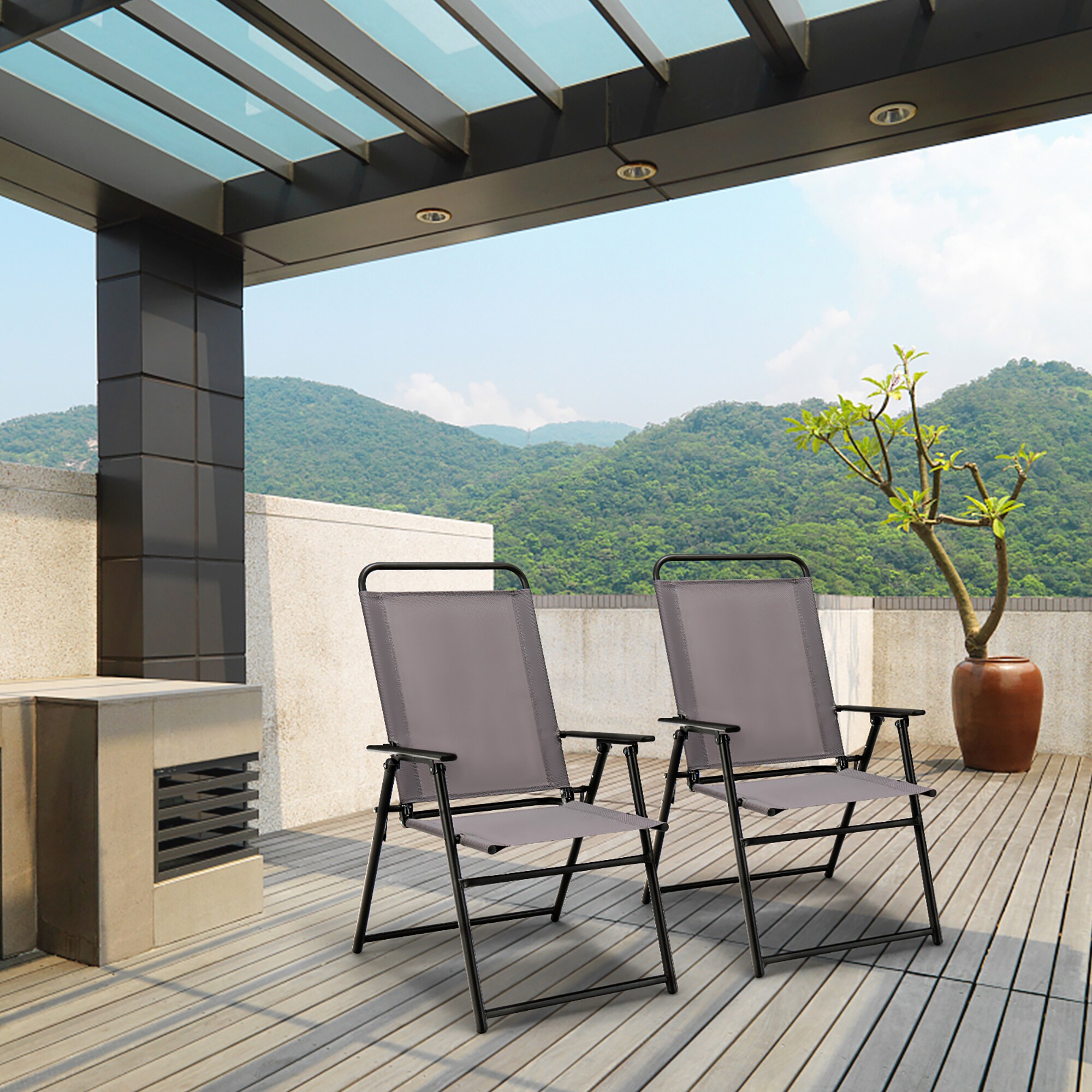 Costway NP11097GR-2 Patio-Chairs - View #8