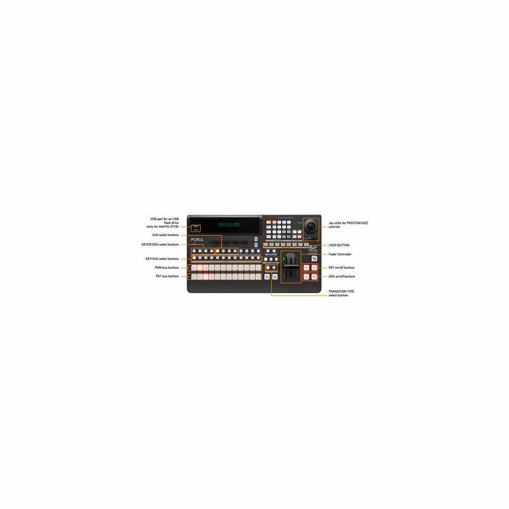  TCNCD336340 FOR-A FORA-HVS-110 1 HDMI Output High and Standard Definition Portable Video Switcher- 8 and 12 SH and HD-SDI Inputs, Outputs