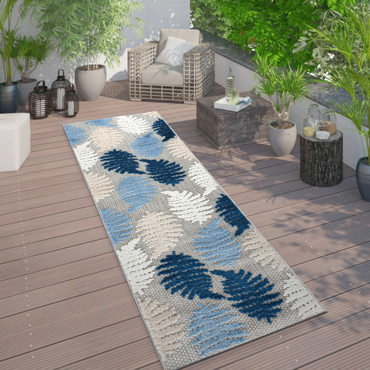 World Rug Gallery 5551BLUE2X7 rugs - View #4