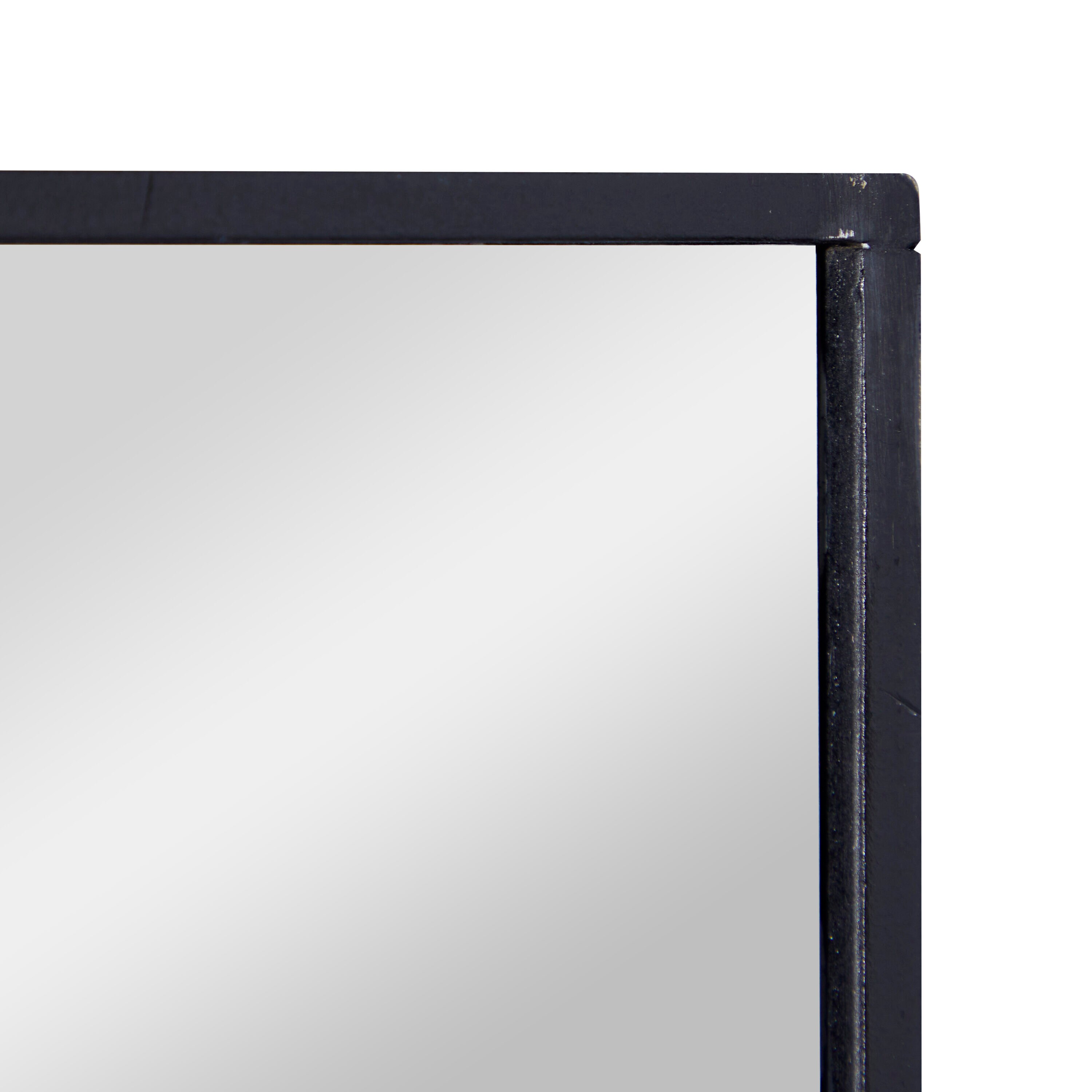 Sleek Black Wood Rectangular Dresser Mirror 18" x 32"