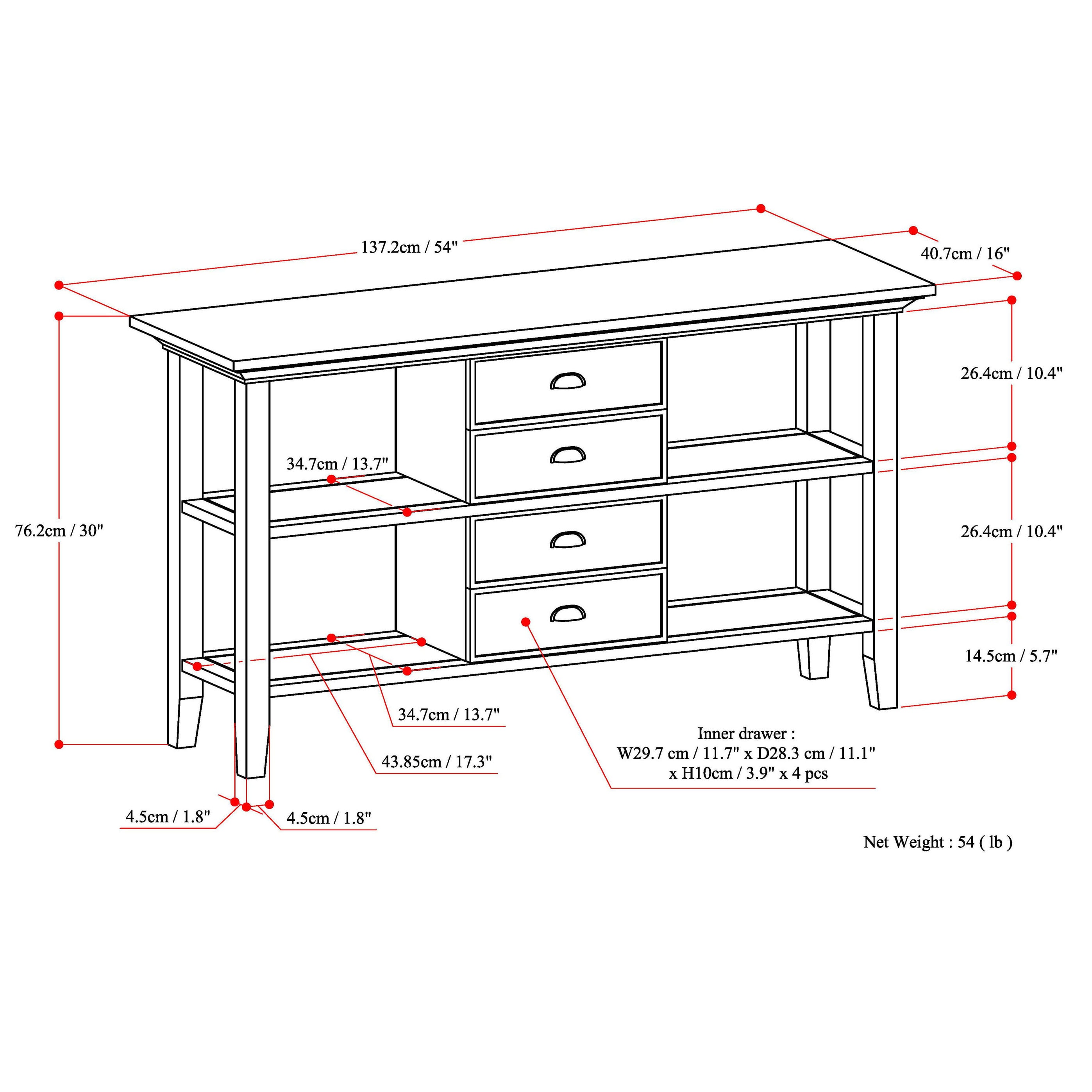 Simpli Home AXCADM-03FG Console-Sofa-Tables - View #8