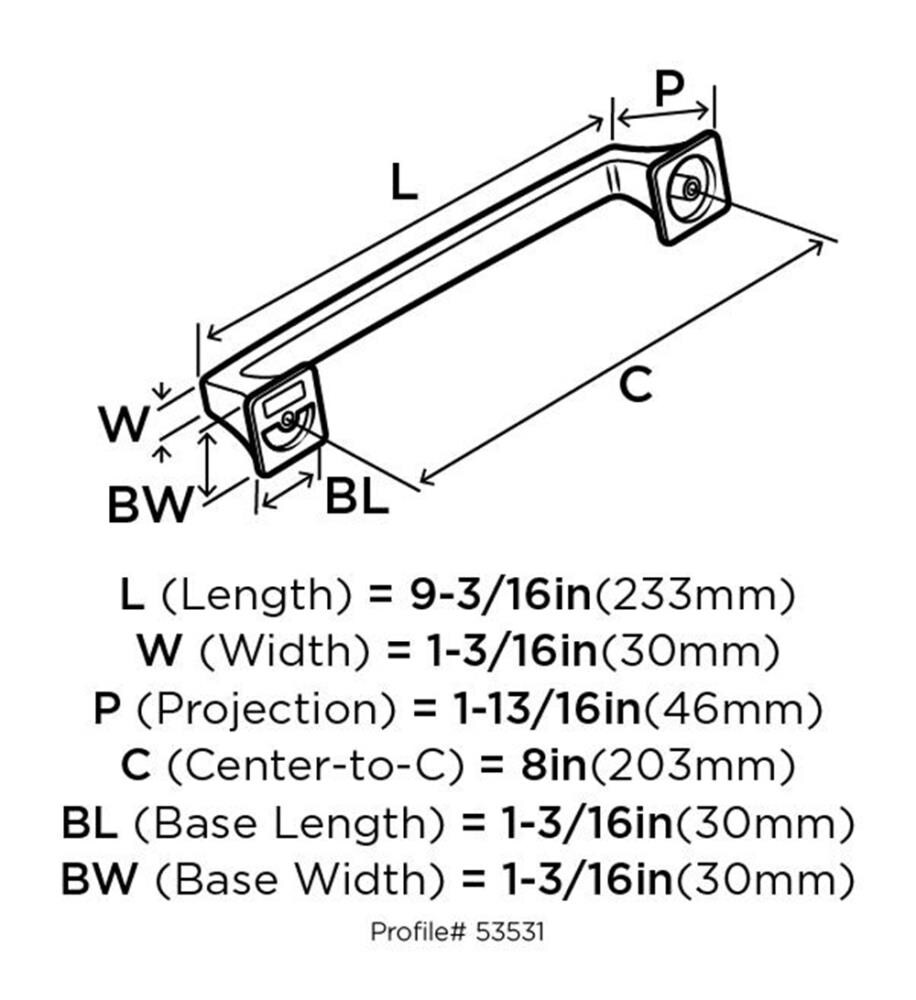 Amerock BP53531BC Cabinet-Pulls - View #4