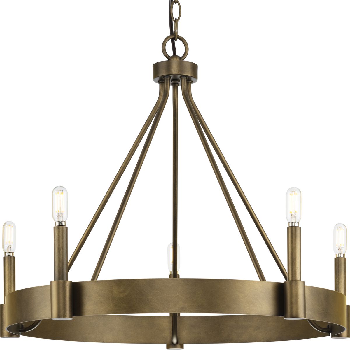 Progress Lighting Breckenridge 8-Light Bronze Farmhouse Chandelier