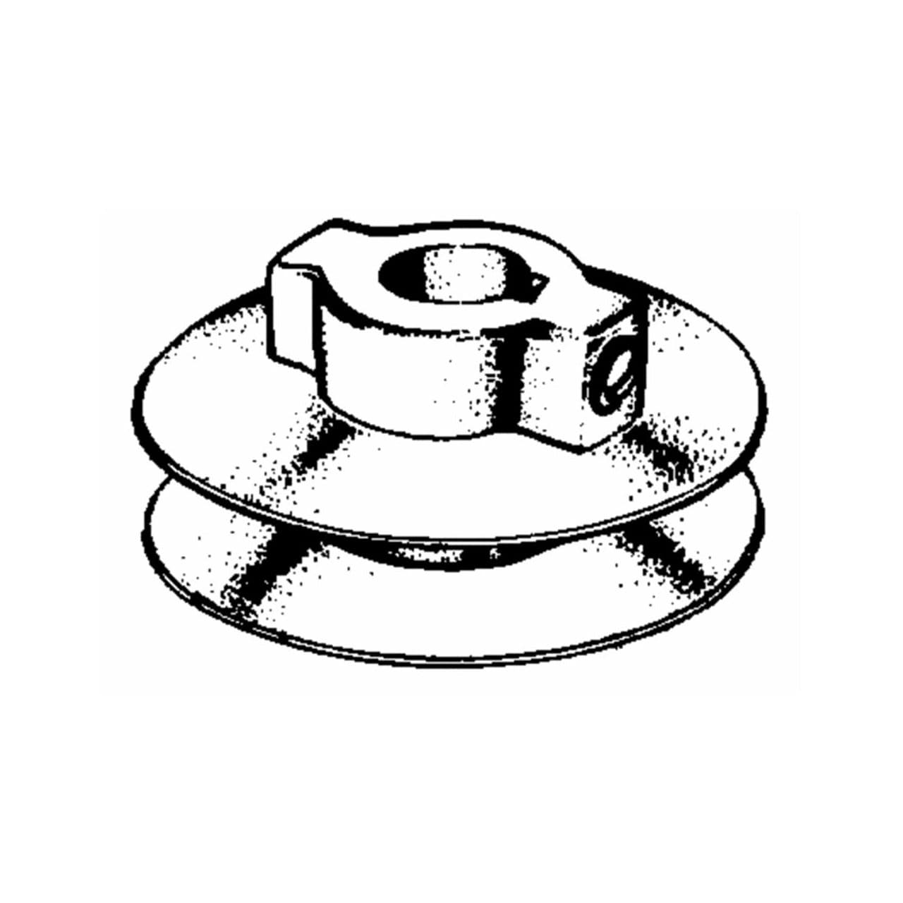 Chicago Die Casting  1-Groove V-Type Pulley 5/8 x 4-1/2