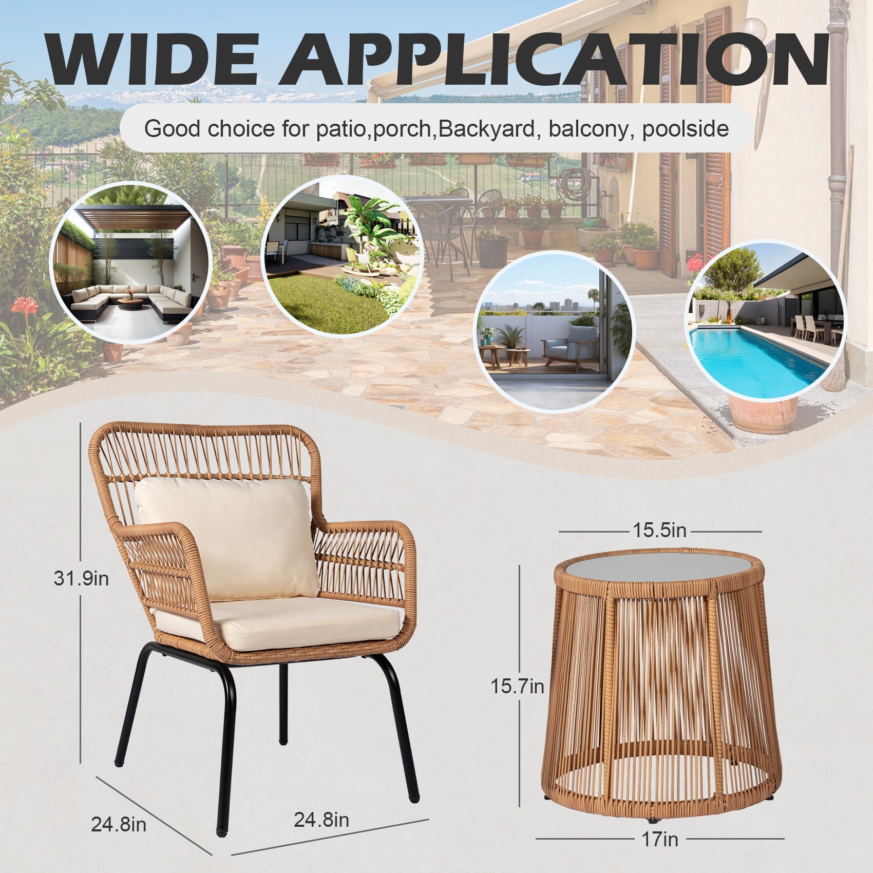 Grearden LS-NF020BG Patio-Conversation-Sets - View #7