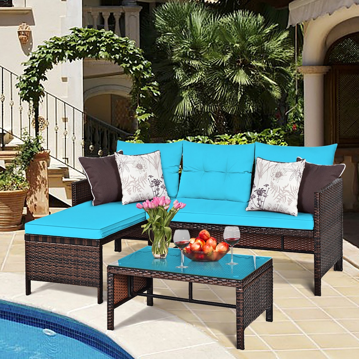 Costway HW63870TU Patio-Conversation-Sets - View #7