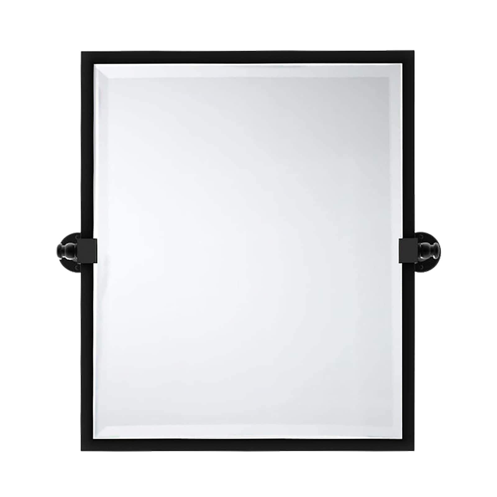 TEHOME GC-00104 Blakley 20-Inches x 24-Inches Beveled Rectangle Tilting Bathroom Vanity Mirror ( Matte Black )