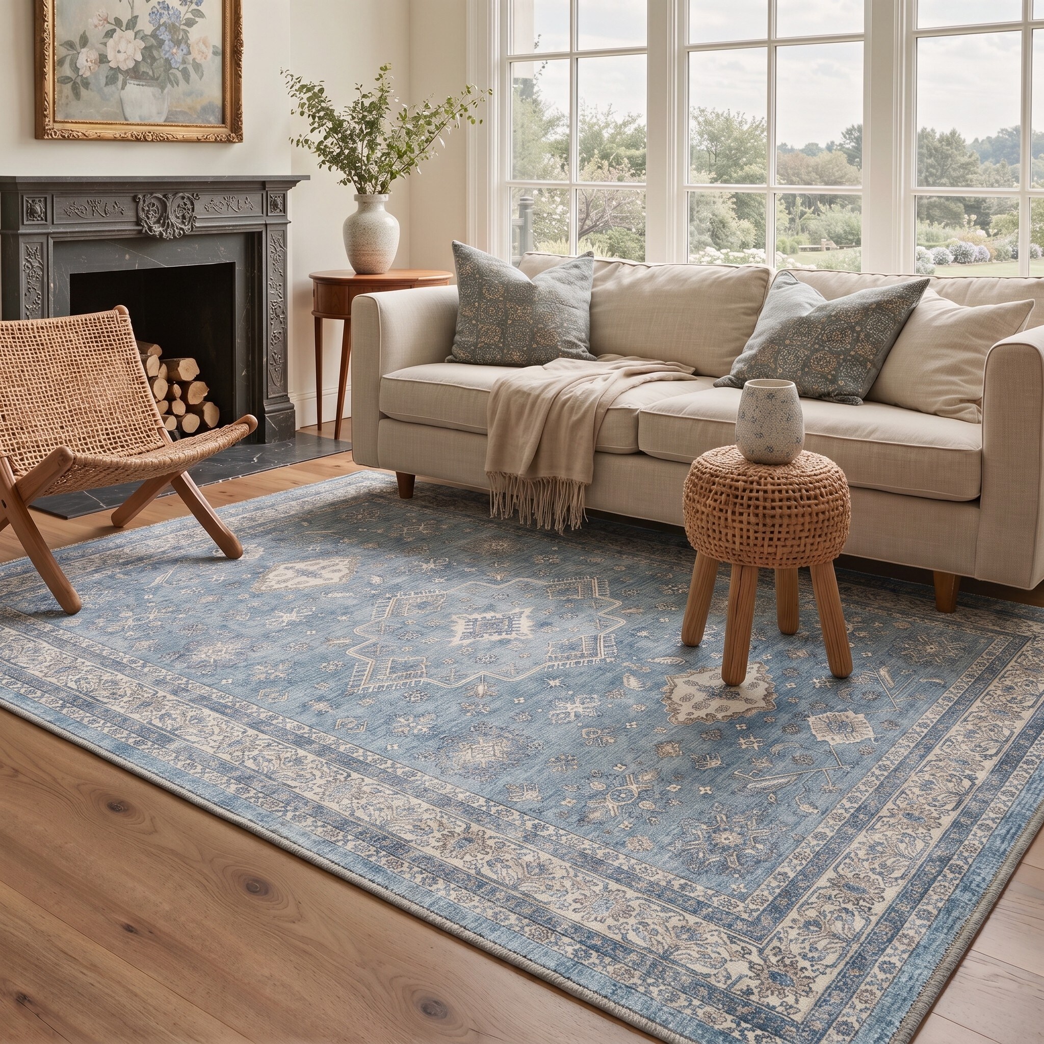 BAVNI ARP1546-BLUE-5X7 rugs - View #5