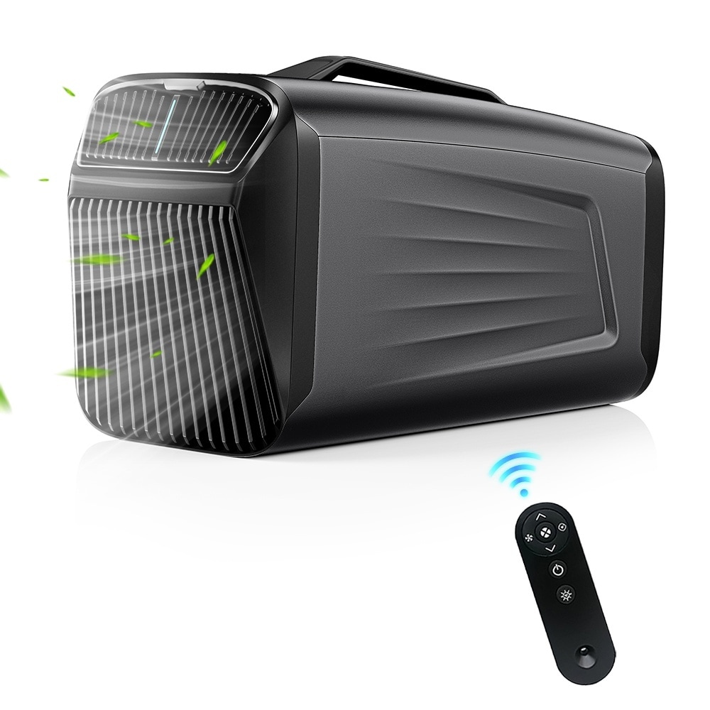 Elexnux LGT-IOG-1-110V 5200 BTU DOE 110-Volt Vented Small Room Portable Air Conditioner with Heater, Remote Included