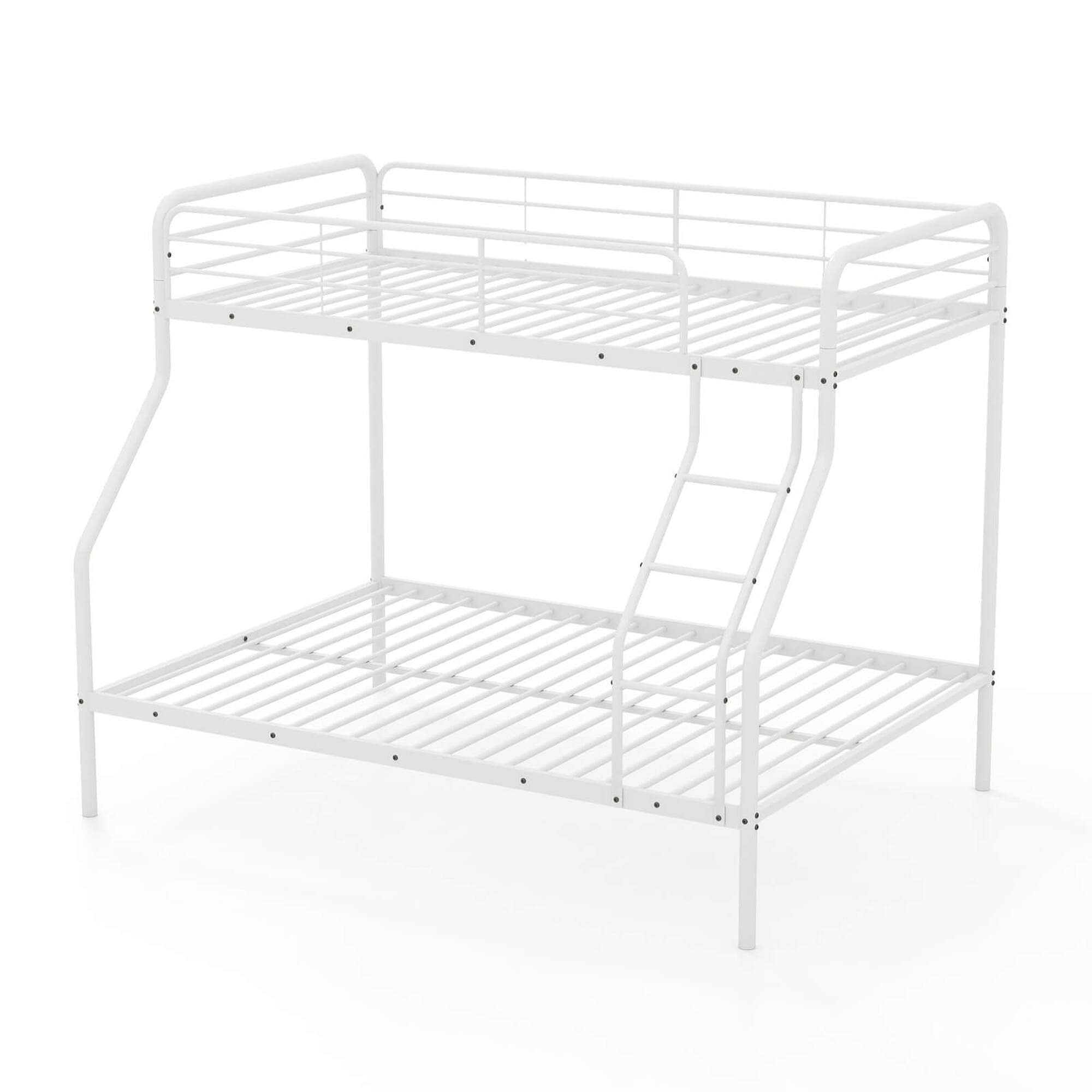 Costway HCST04837 White Twin over full Bunk Bed