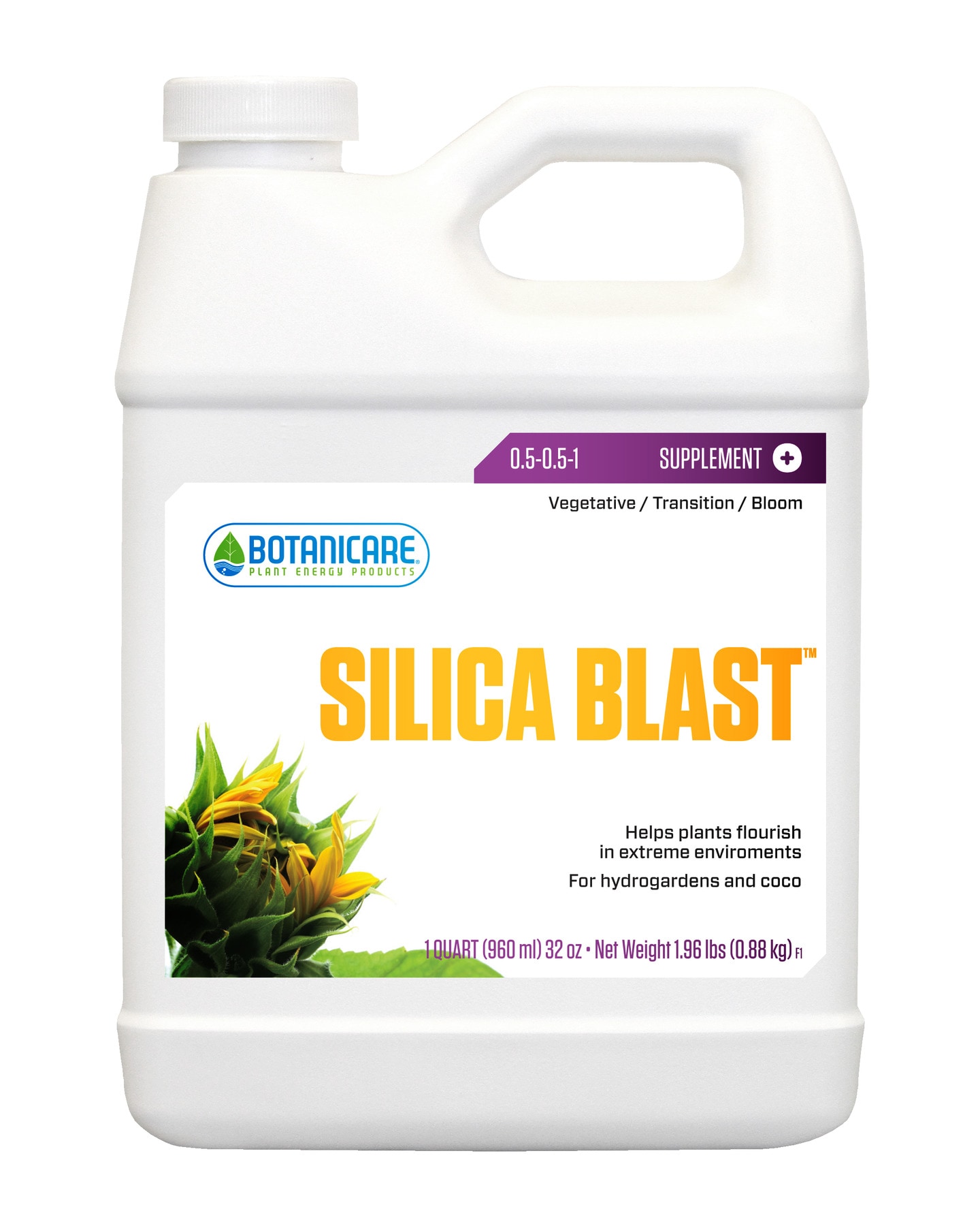 Botanicare HGC732485 Silica Blast 1-Quart Hydroponic Plant Food