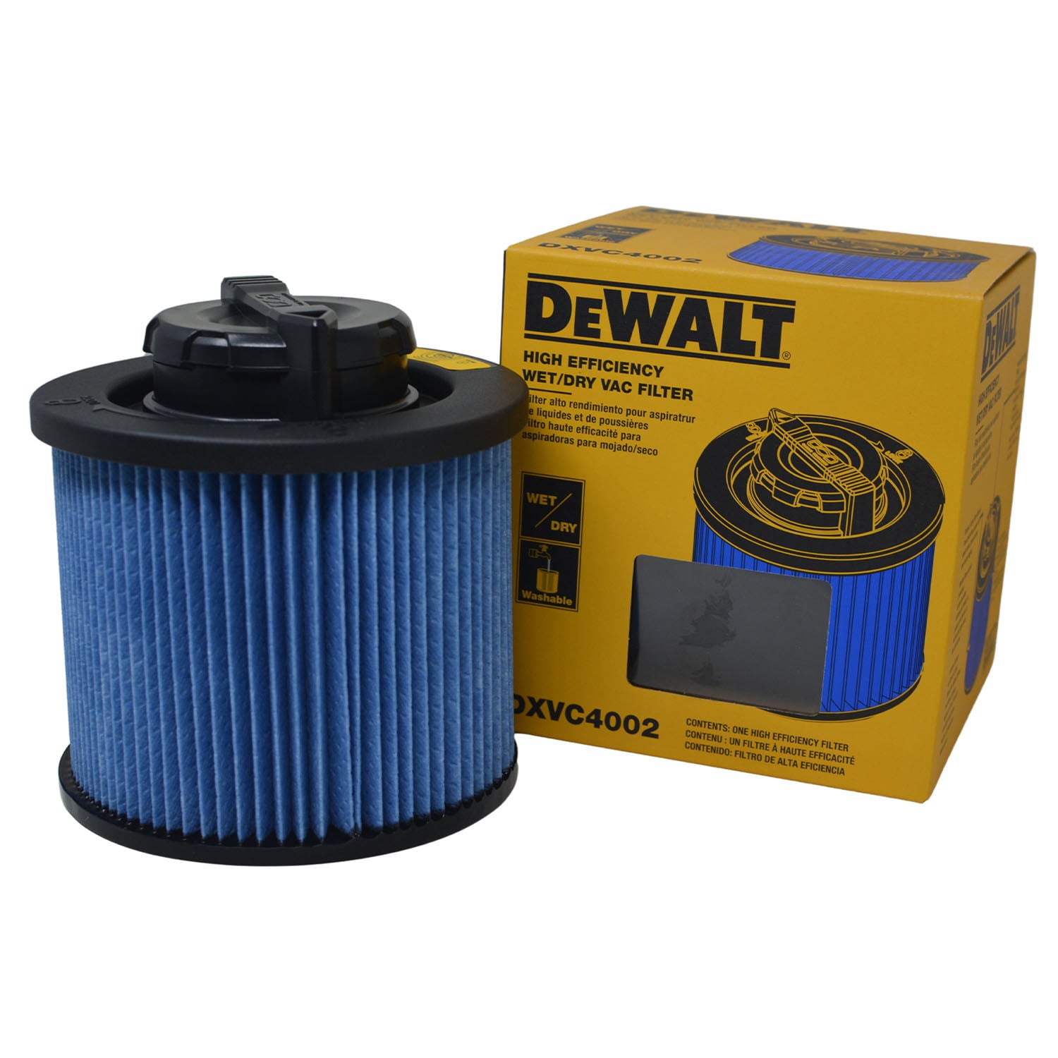 DEWALT Reusable Small Wet/Dry Shop Vacuum Cartridge Filter in the Shop  Vacuum Filters department at