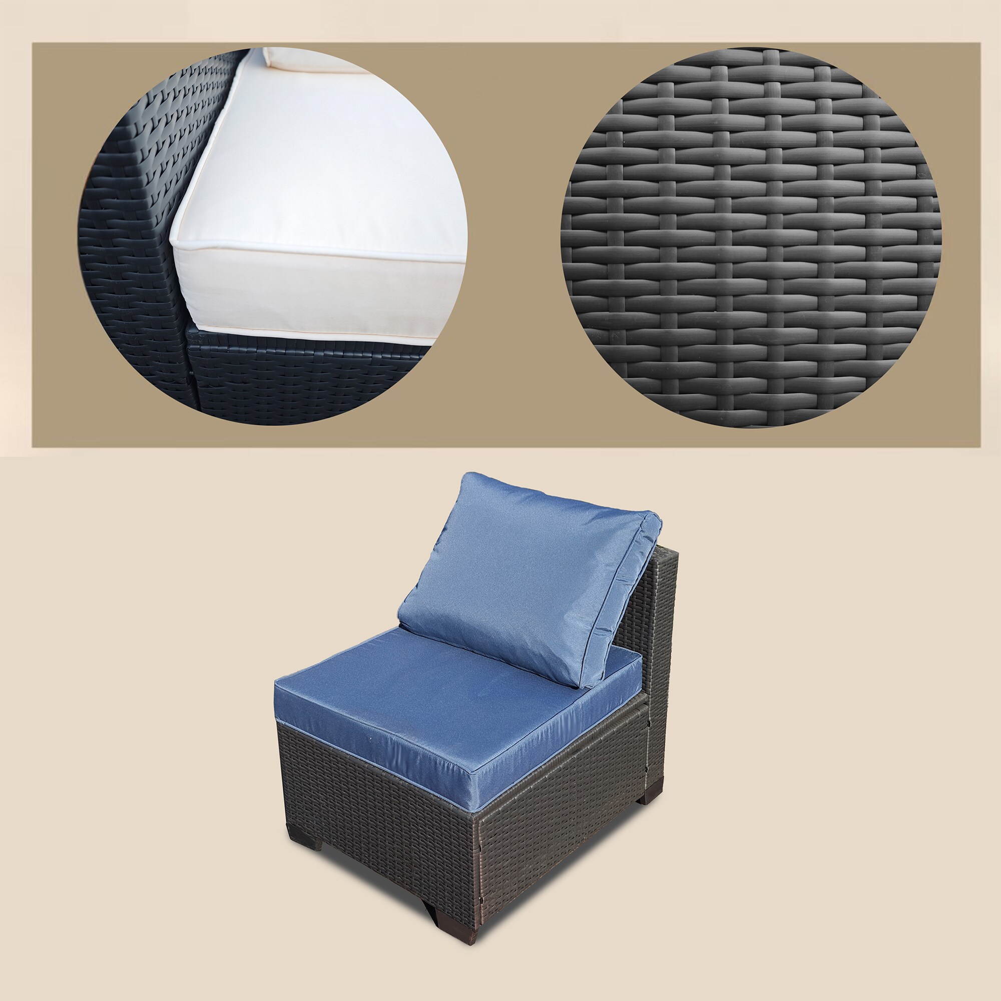 SINOFURN SYA010491GY Patio-Sofas-Daybeds - View #10