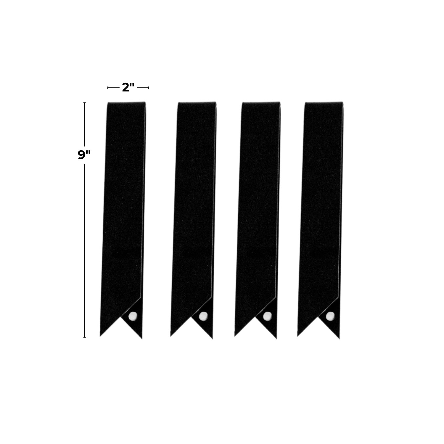 Tie Down 33226 0.75-Feet x 3-Inches Steel Landscape Edging 4 -Pack Black Steel Landscape edging section