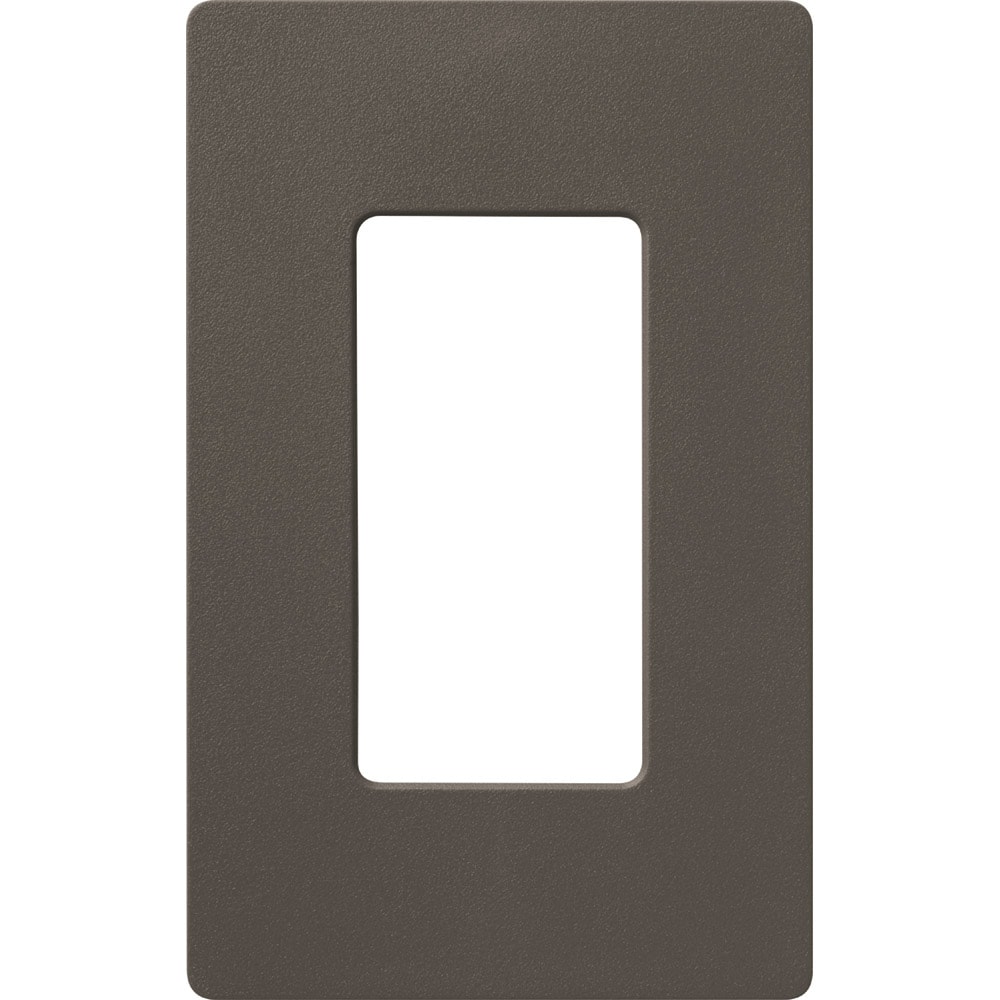 Lutron SC-1-TF Claro 1 -Gang Standard Size Truffle Plastic Indoor Screwless Decorator Wall Plate