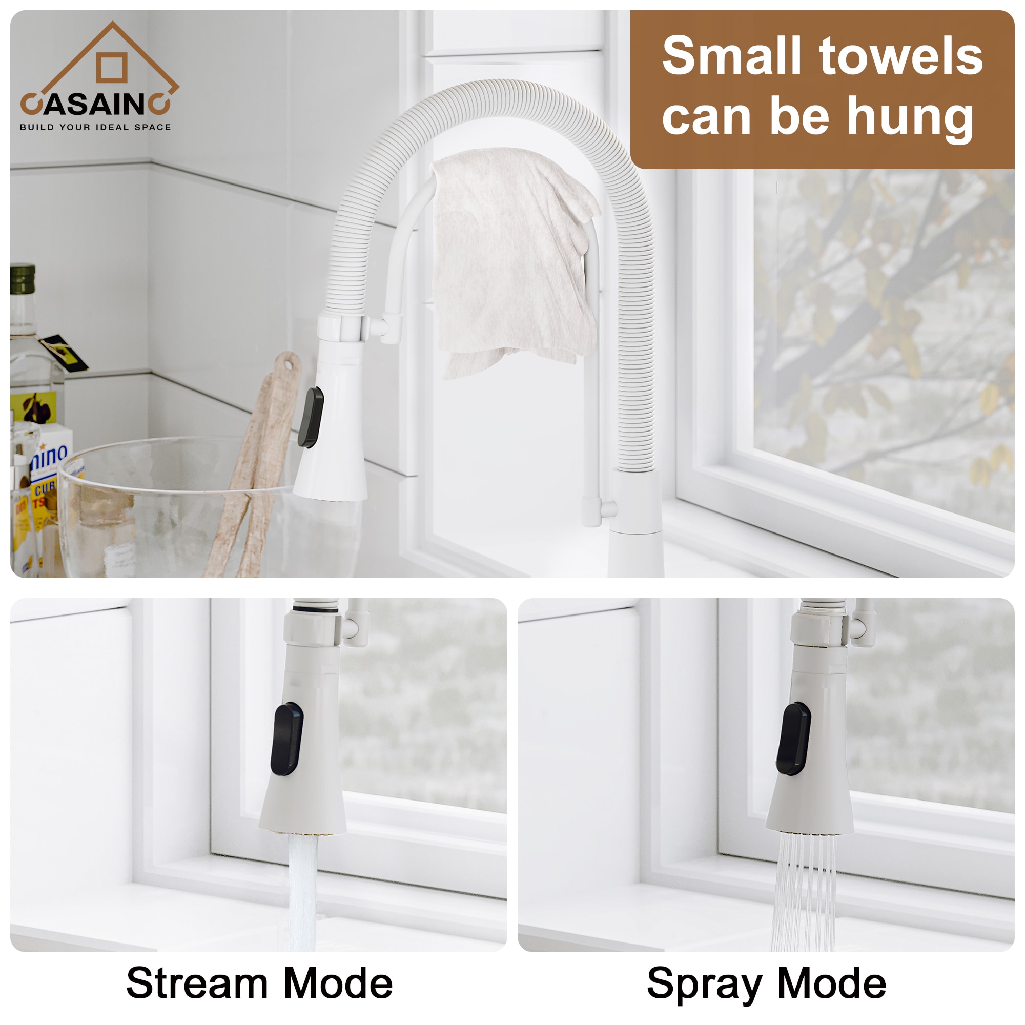 CASAINC CA-D0462-MW Kitchen-Faucets - View #3