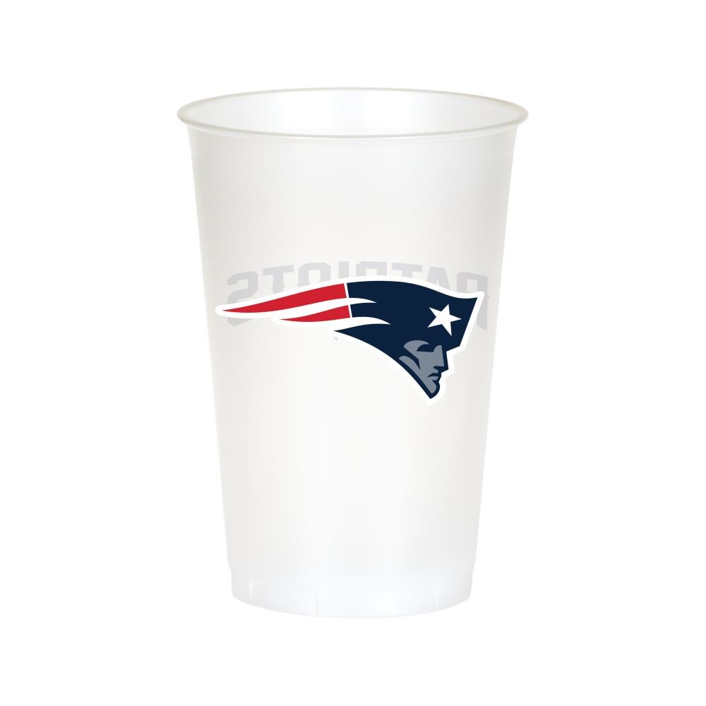 Creative Converting 019519 New England Patriots 20-fl oz Plastic Cup Set of: 8