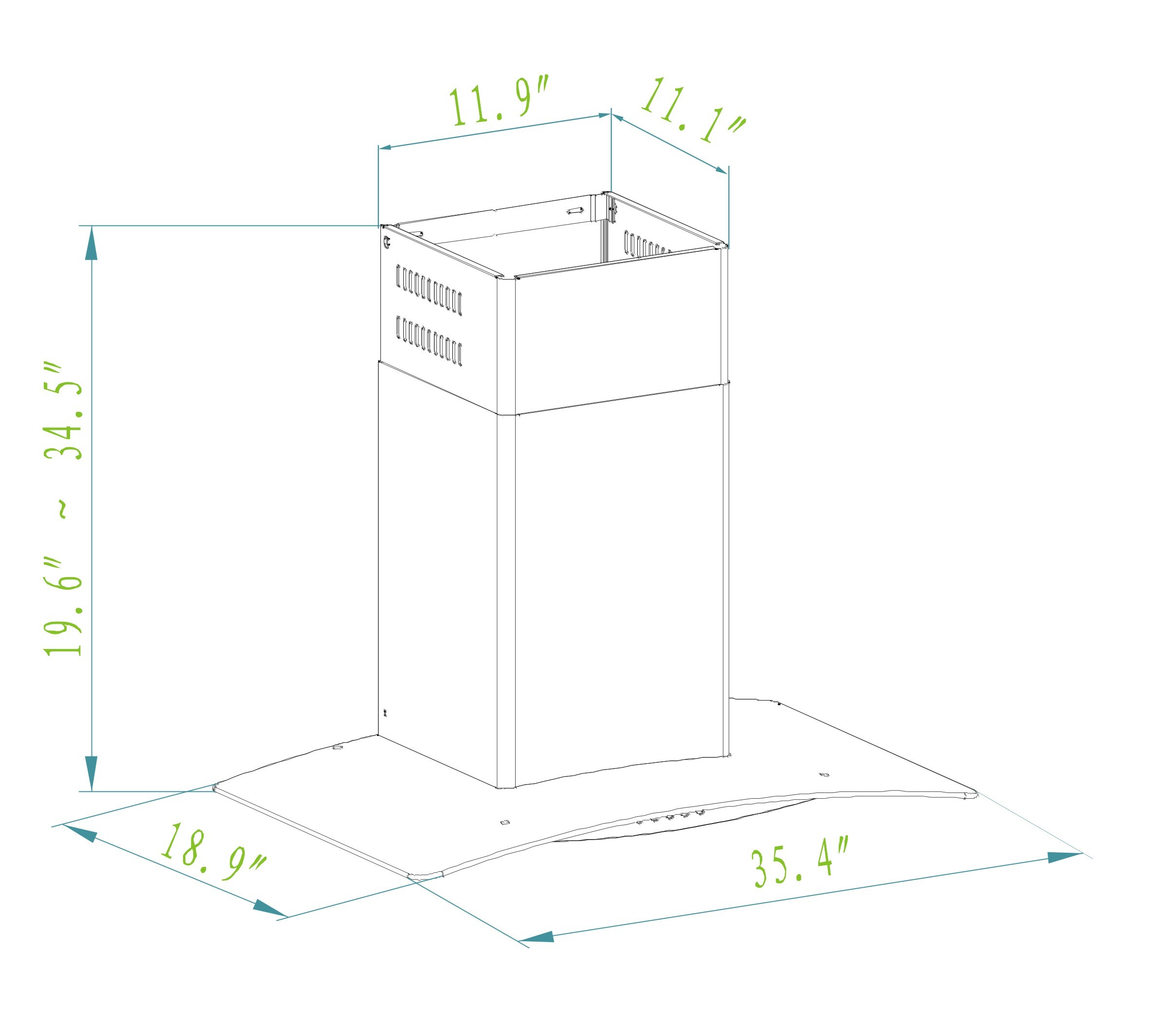 Winflo LRW02C36C Wall-Mounted-Range-Hoods - View #6