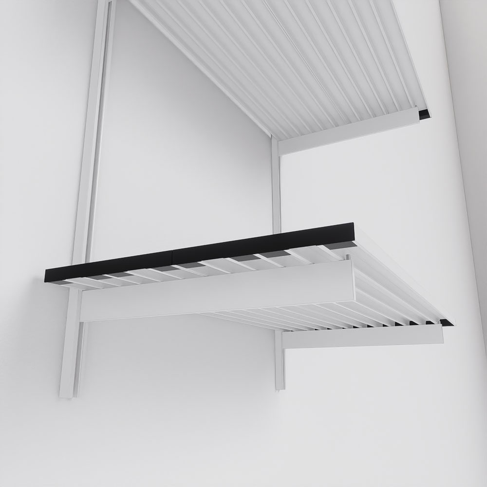 Modern Shelving ALUMWAL-1124-WW Wall-Mounted-Shelving - View #6