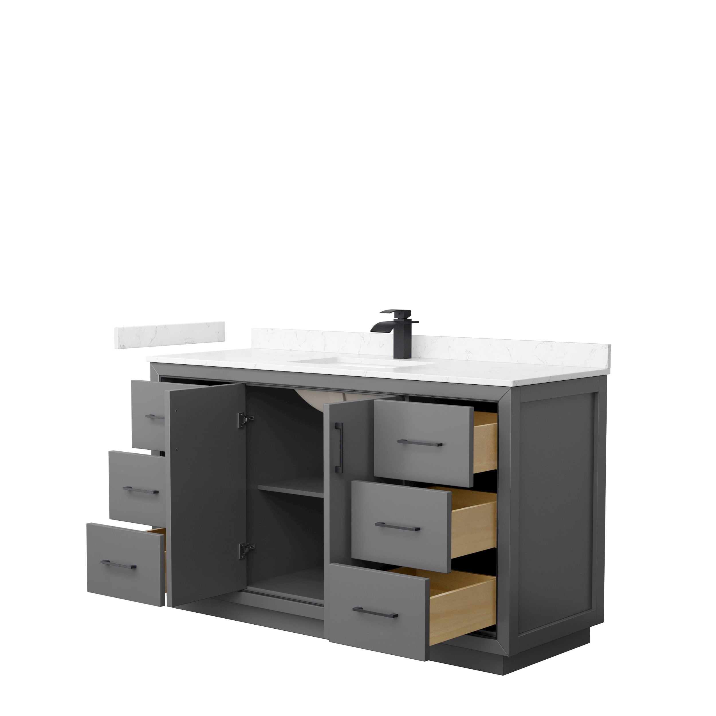 Wyndham Collection WCF111160SGBC2UNSMXX Bath-Vanity-Combo - View #2