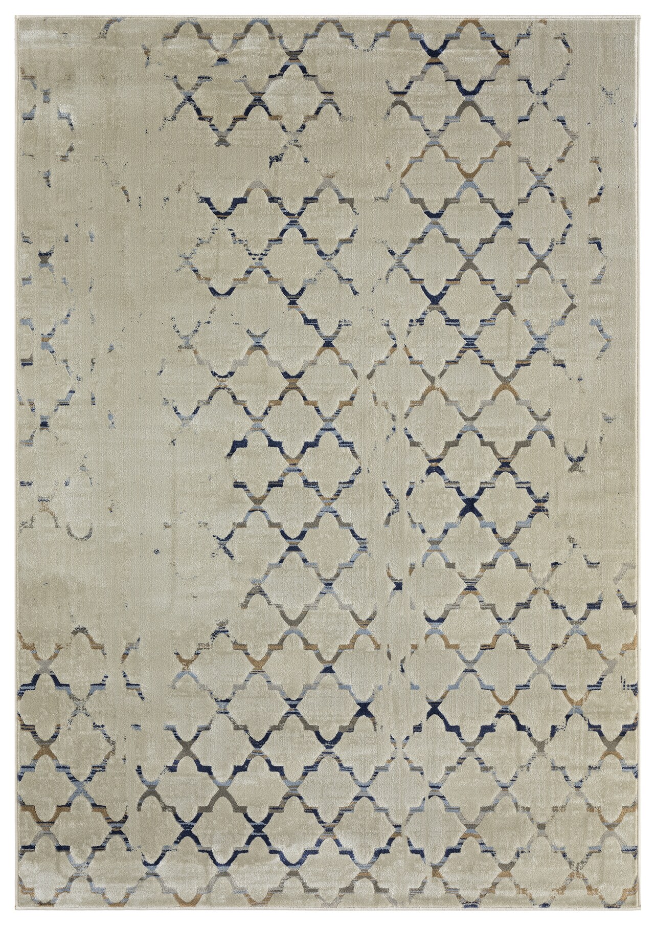 MDA Rugs ML-NASP011014 Lleida 10 X 14 (ft) Grey Indoor Trellis Area Rug