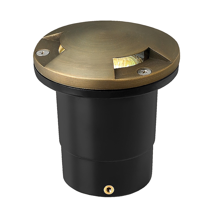 Low-Voltage 20-Watt Matte Bronze Hardy Island Directional Top Cast Brass Well Light Low-Voltage 20-Watt Matte Bronze Hardy Island Directional Top Cast Brass Well Light
