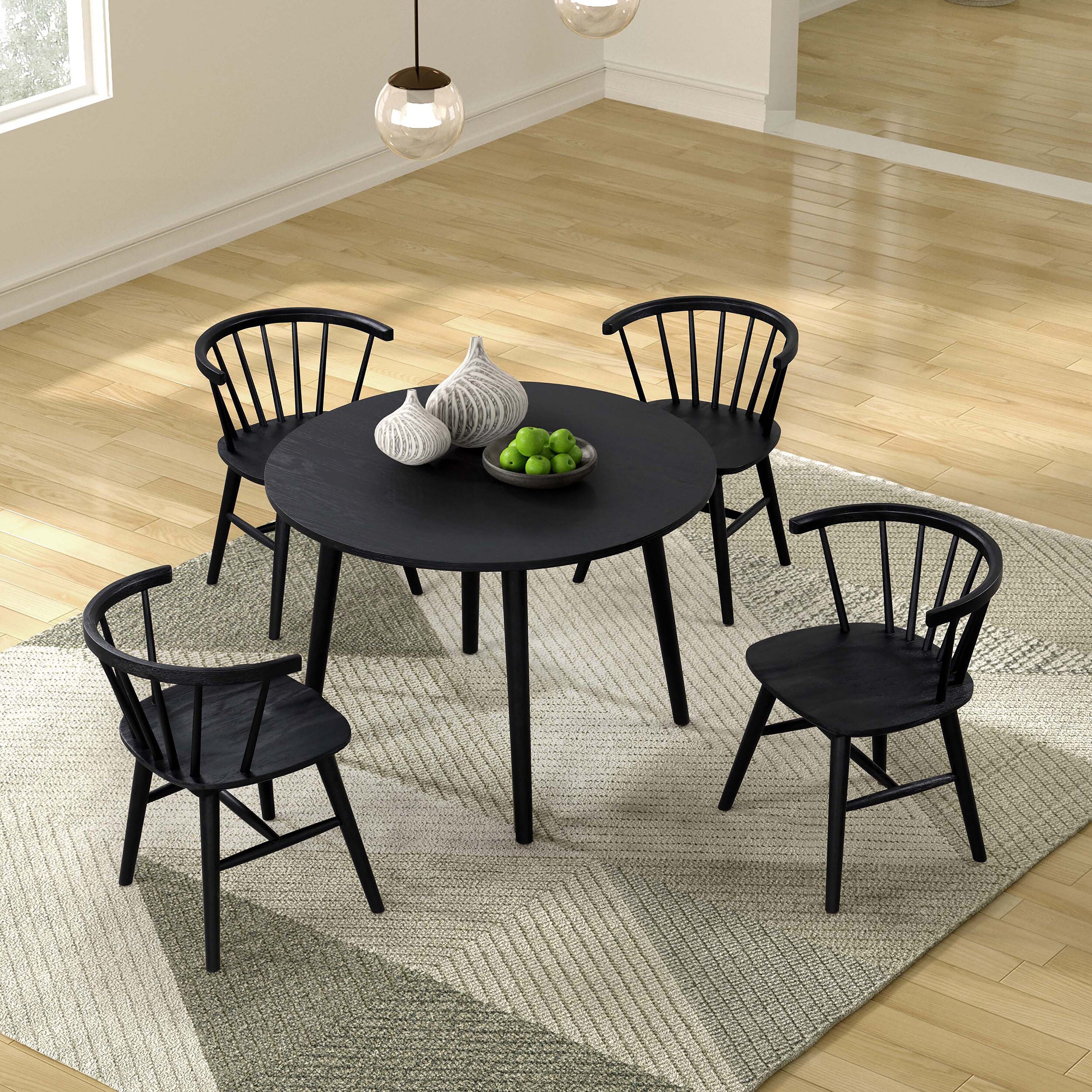 Furniture of America IDF-3102BKRT5PC Dining-Sets - View #3