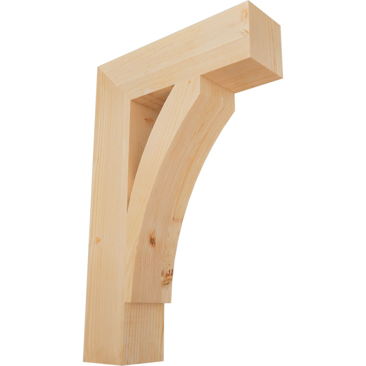 Ekena Millwork BKT06X22X34THR05SDF Thorton block smooth 5-1/2-in x 22-in x 34-in Douglas Fir Wood Standard Bracket