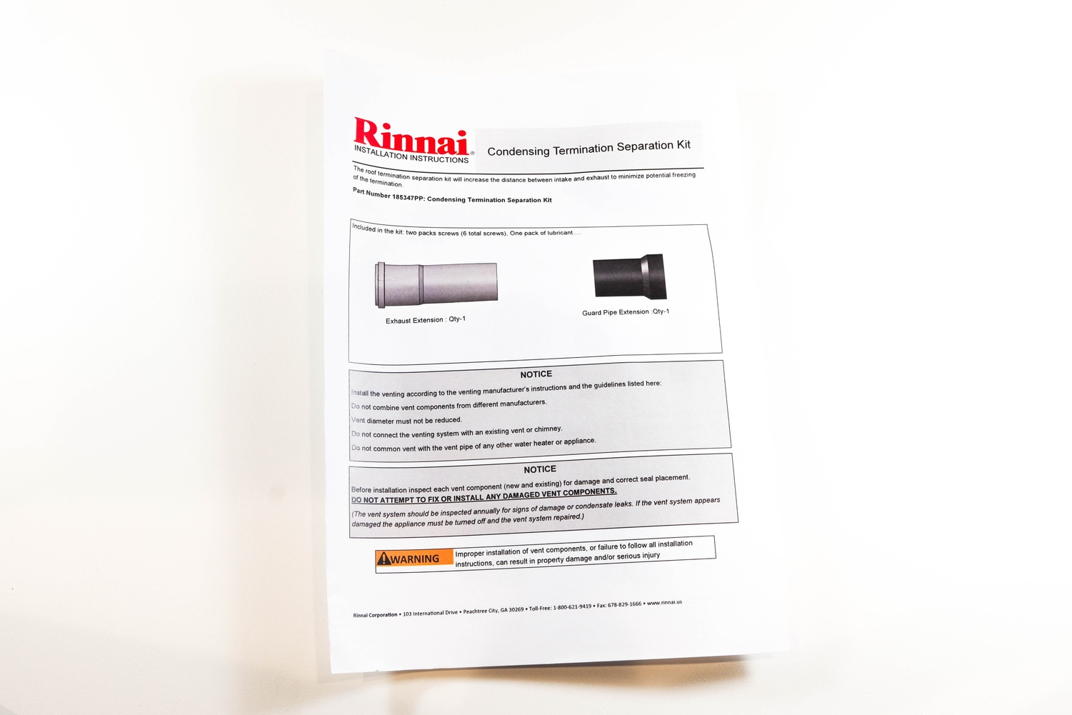 Rinnai 185347PP Water-Heater-Accessories-Cat - View #5