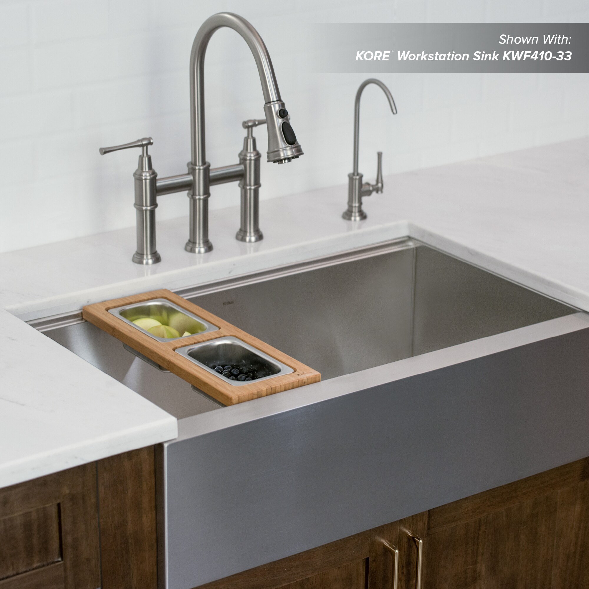 Kraus 3Piece Kitchen Sink Accessory Kit at