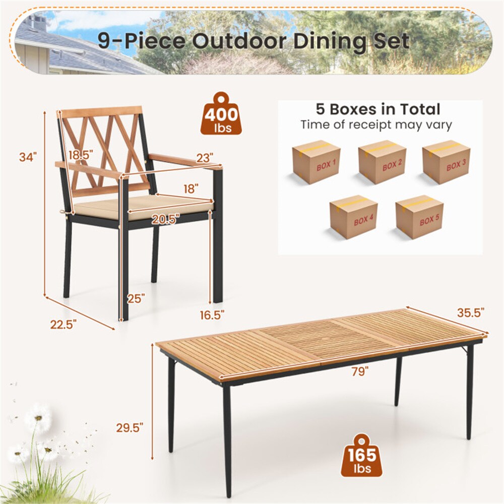 Clihome CNBL-09BLKPGY Patio-Conversation-Sets - View #5