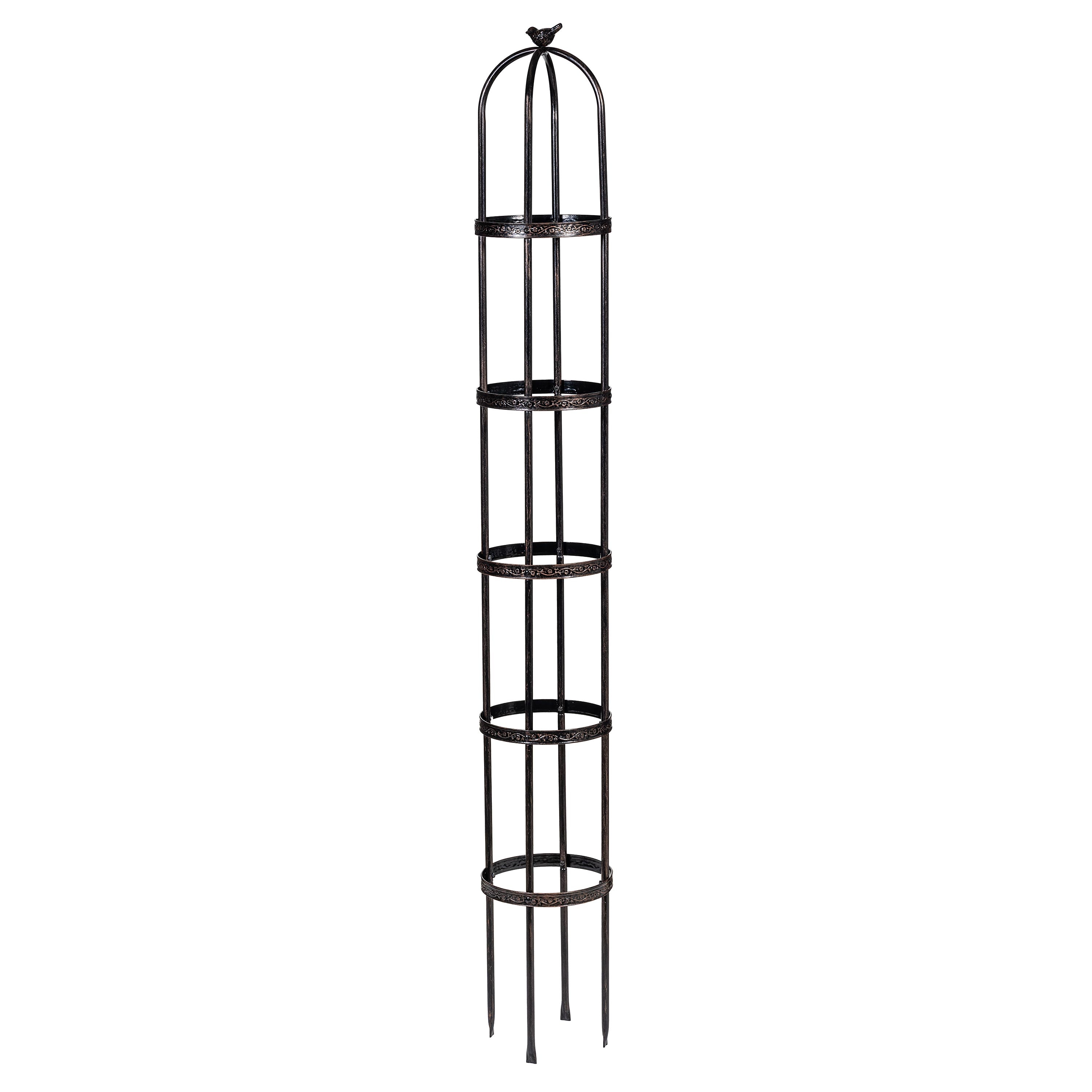 Evergreen 11-in W x 85.5-in H Bronze Steel Garden Trellis For Climbing Plants For Roses #PHD103ECM