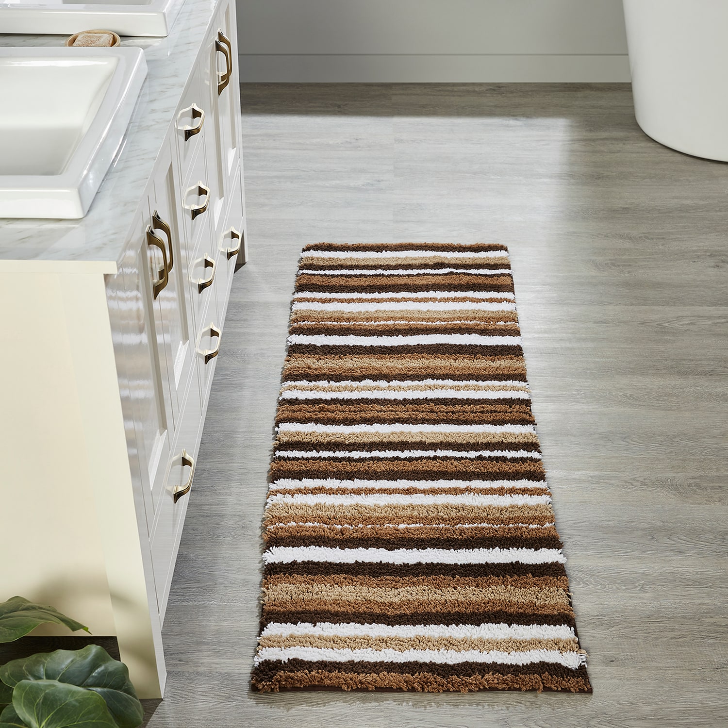 Better Trends BAGR2060CAF 60-Inches x 20-Inches Cafe Polyester Bath rug
