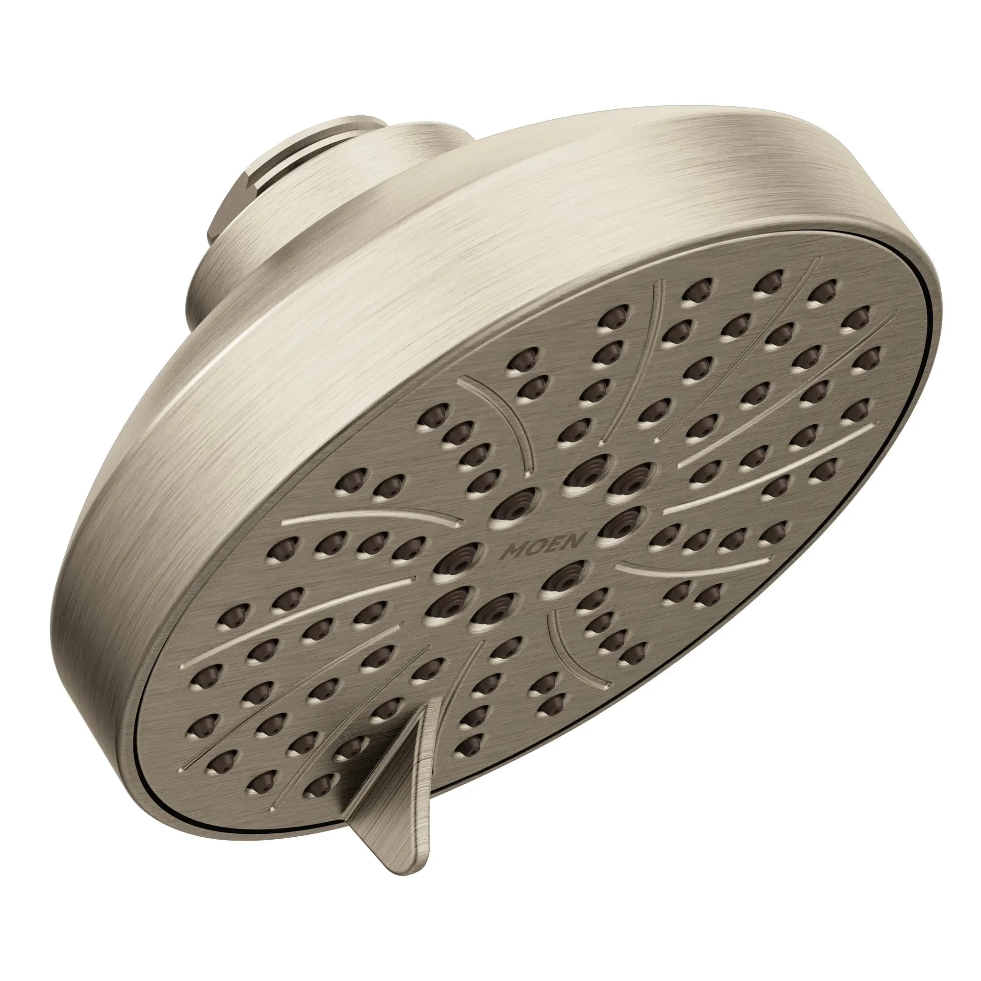 Moen - Brushed Nickel Sold separately Multi-function 5-in Round Bathtub and shower Faucet No (not...