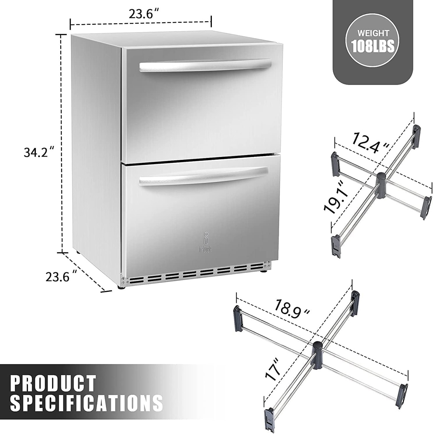 SINOFURN SYB380001SL Drawer-Refrigerators - View #9