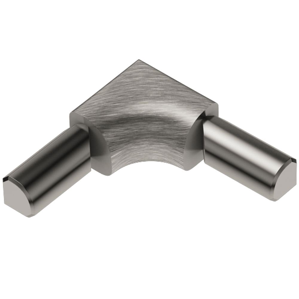 Schluter Systems I2S/RO80EB/V2A Rondec 0.313-in W x 1.25-in L Brushed stainless steel Steel Inside corner Tile Edge Trim